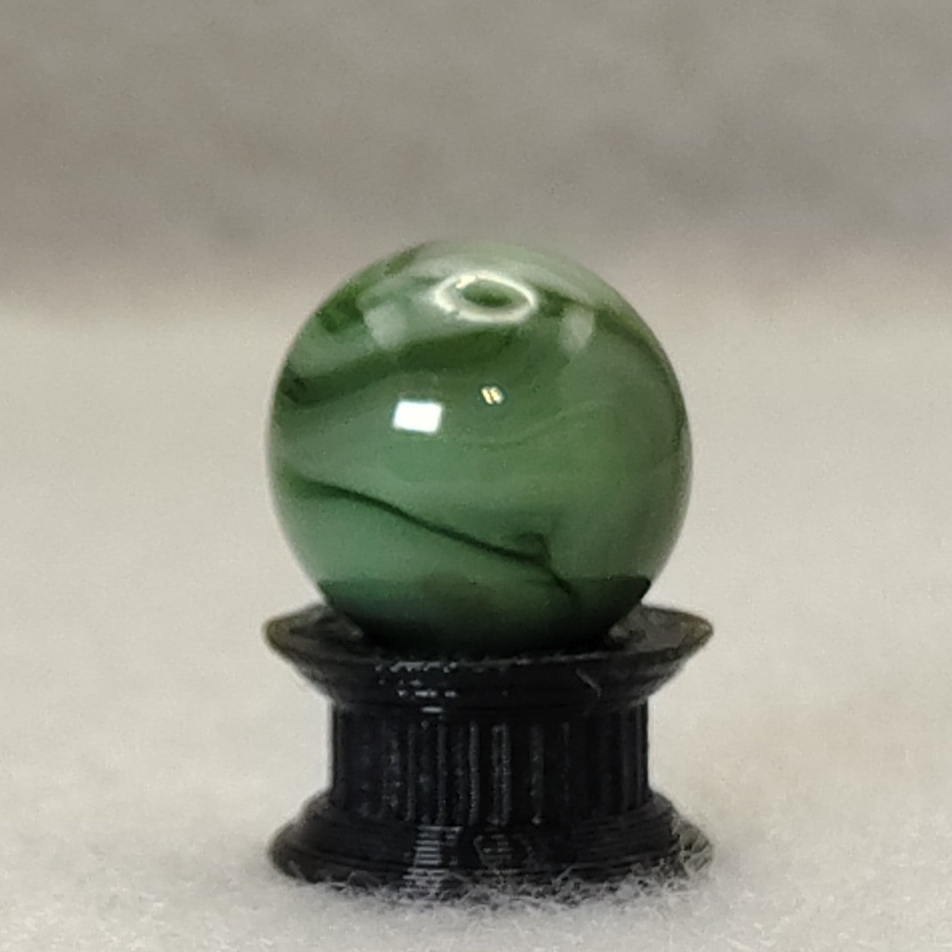 15mm Champion? CAC? Swirl Marble Green & Brown NM+ GORGEOUS