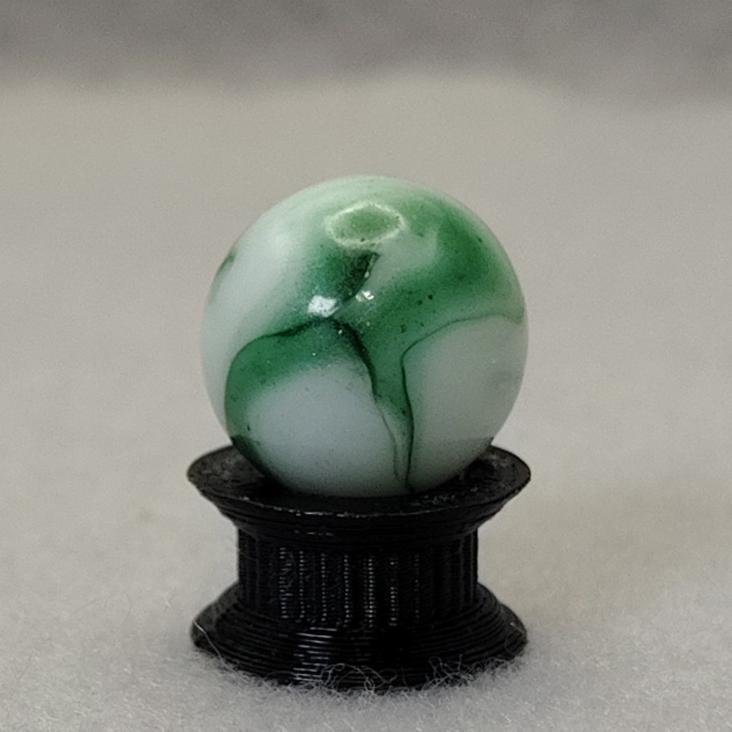 15mm Alley Agate Shimmering Spruce Marble AV! manganese green glow NM+