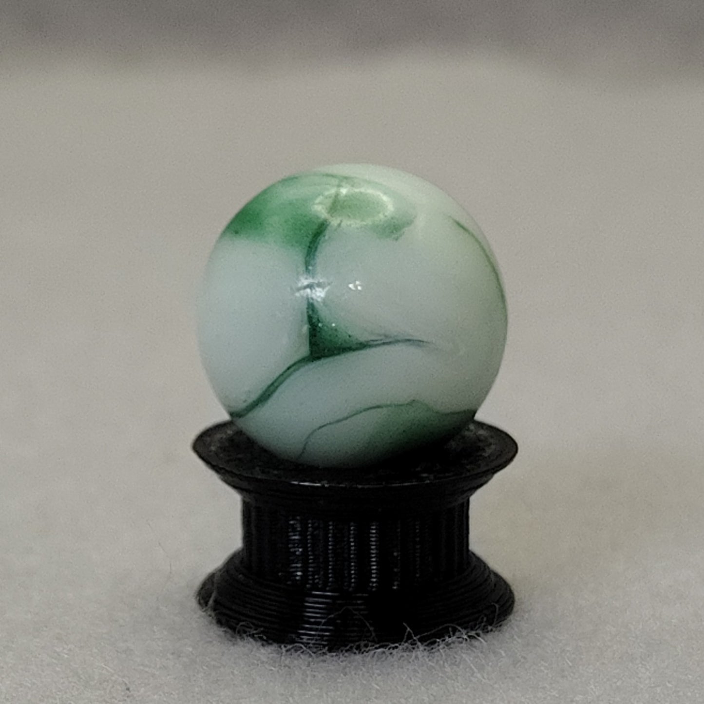 15mm Alley Agate Shimmering Spruce Marble AV! manganese green glow NM+