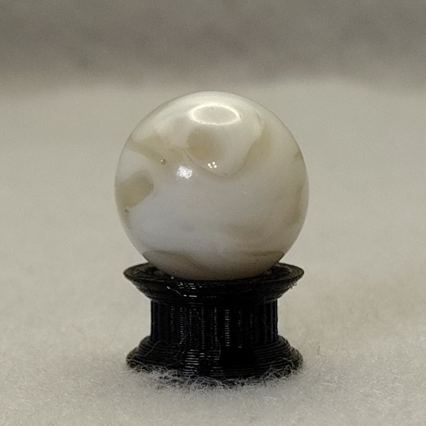 17mm Translucent Swirl Marble Tan & White Alley? Gorgeous! M-