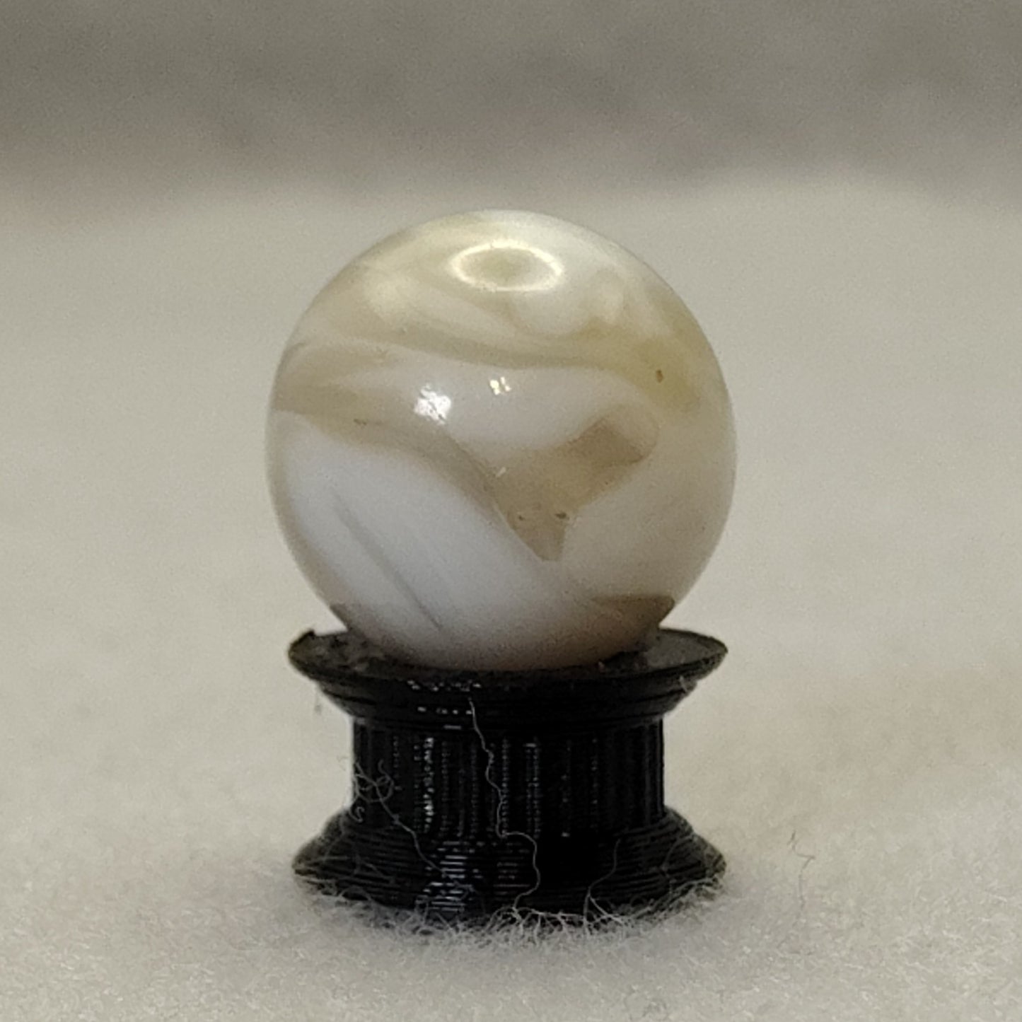 17mm Translucent Swirl Marble Tan & White Alley? Gorgeous! M-