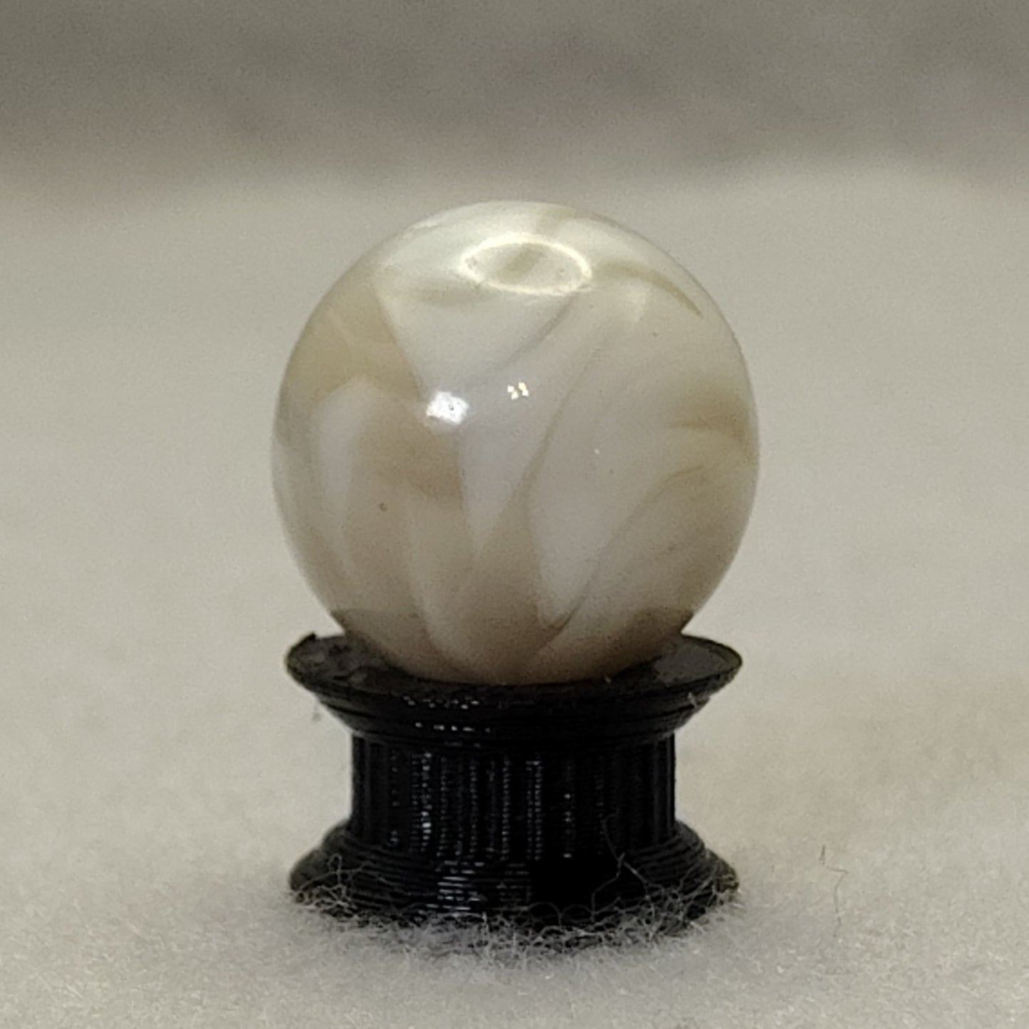 17mm Translucent Swirl Marble Tan & White Alley? Gorgeous! M-
