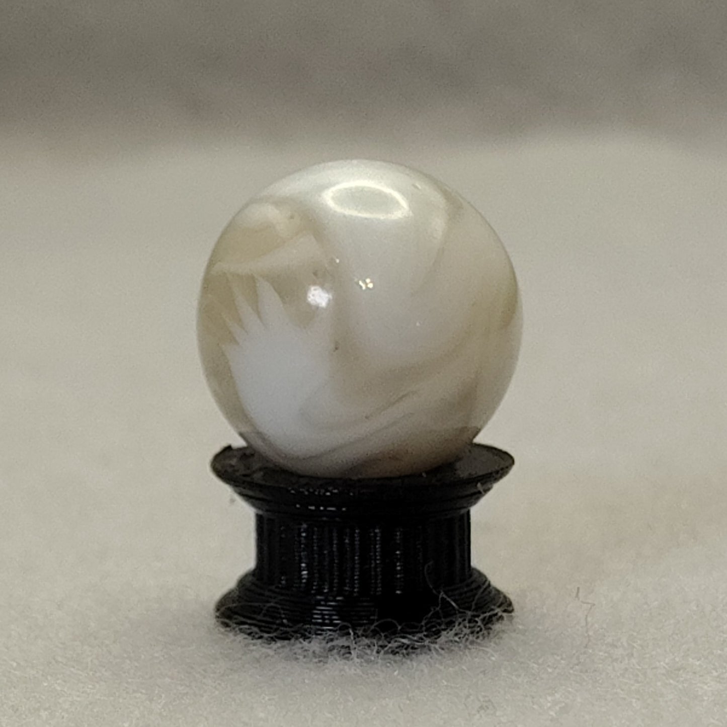 17mm Translucent Swirl Marble Tan & White Alley? Gorgeous! M-