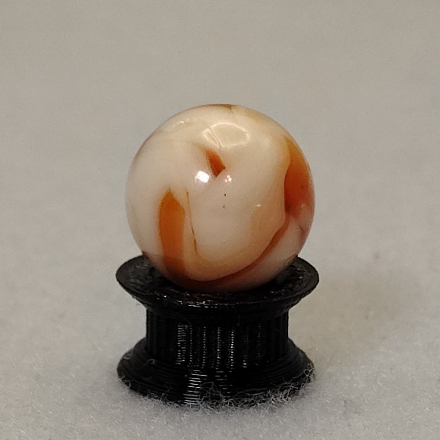 15mm Off Round Orange & Cream Swirl Marble with DRIZZLE NM Ravenswood?