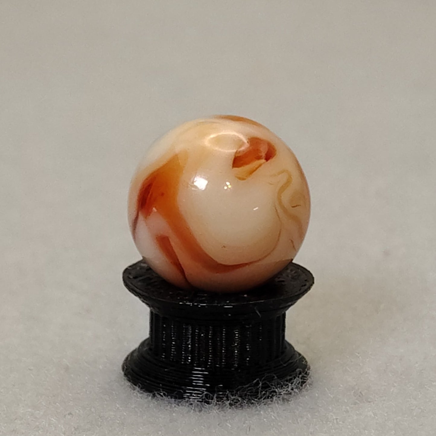 15mm Off Round Orange & Cream Swirl Marble with DRIZZLE NM Ravenswood?