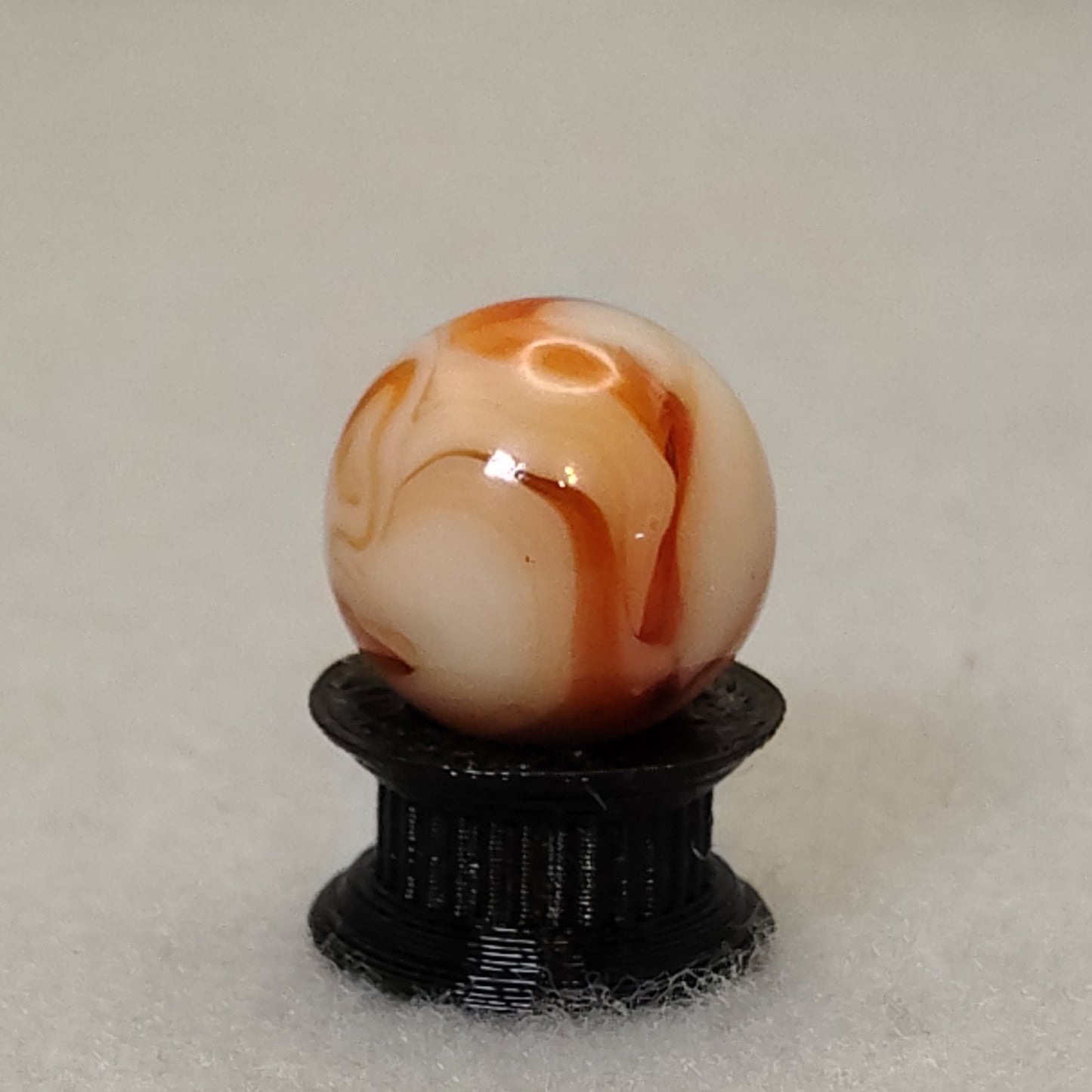15mm Off Round Orange & Cream Swirl Marble with DRIZZLE NM Ravenswood?