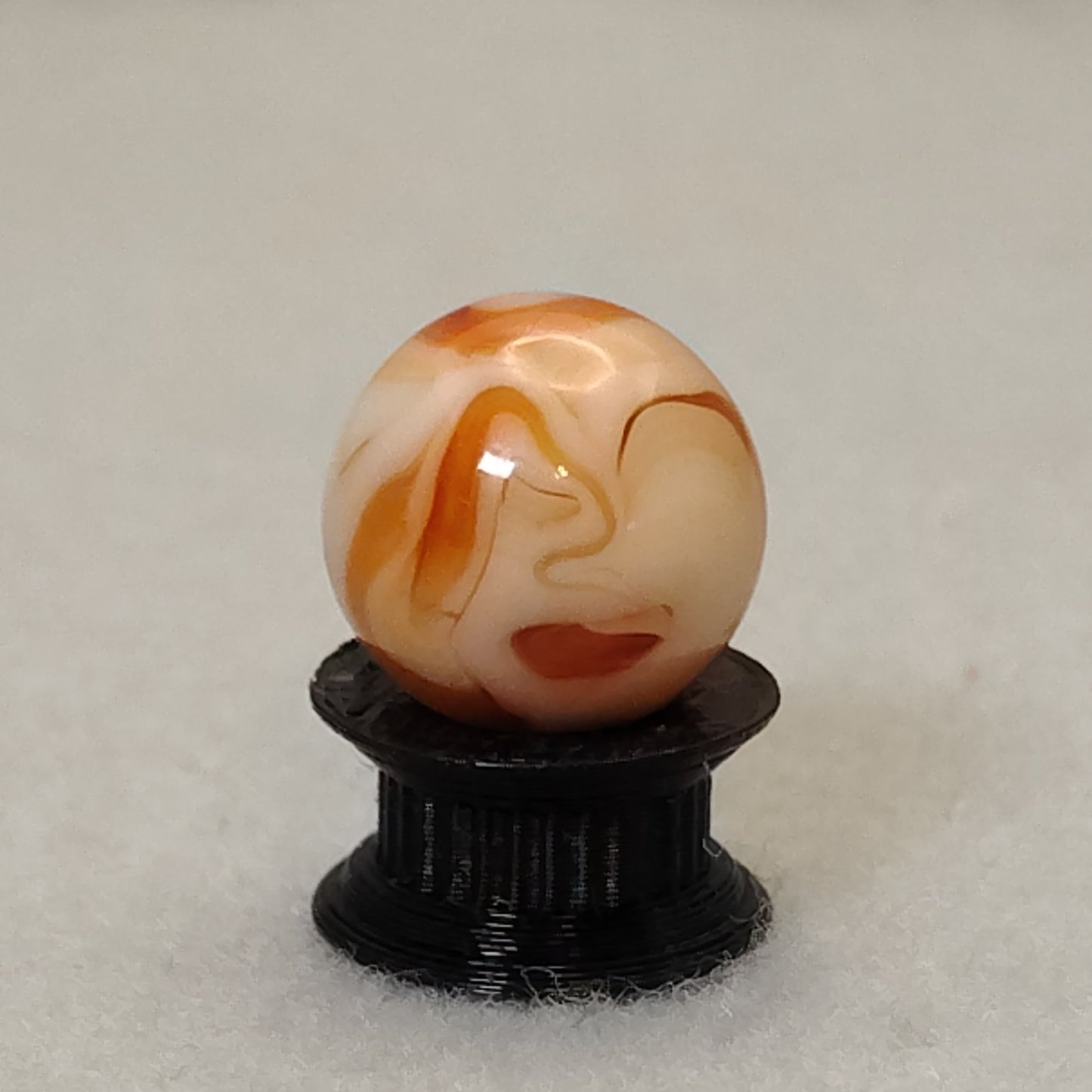15mm Off Round Orange & Cream Swirl Marble with DRIZZLE NM Ravenswood?