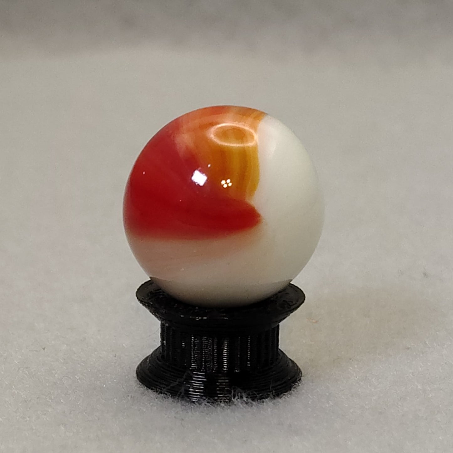 3/4" Master Marble Comet Red & White NM