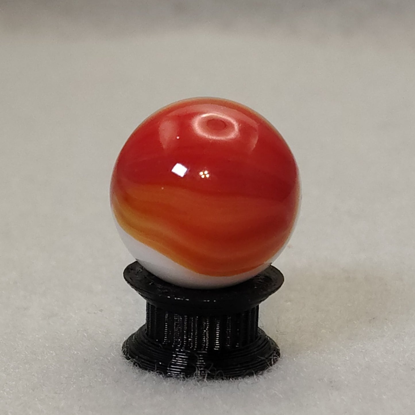 3/4" Master Marble Comet Red & White NM