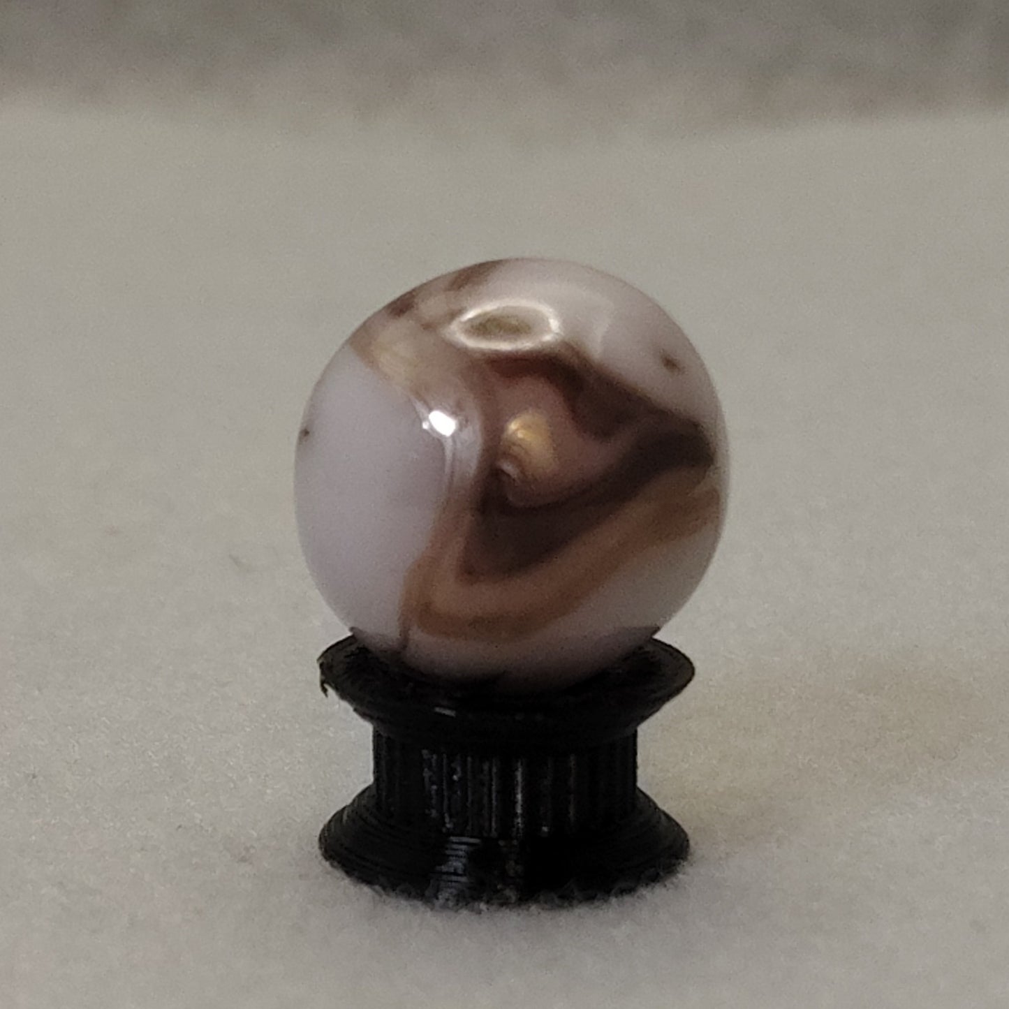 3/4" Jabo Swirl Marble - Gold/Copper Lines on the surface NM+