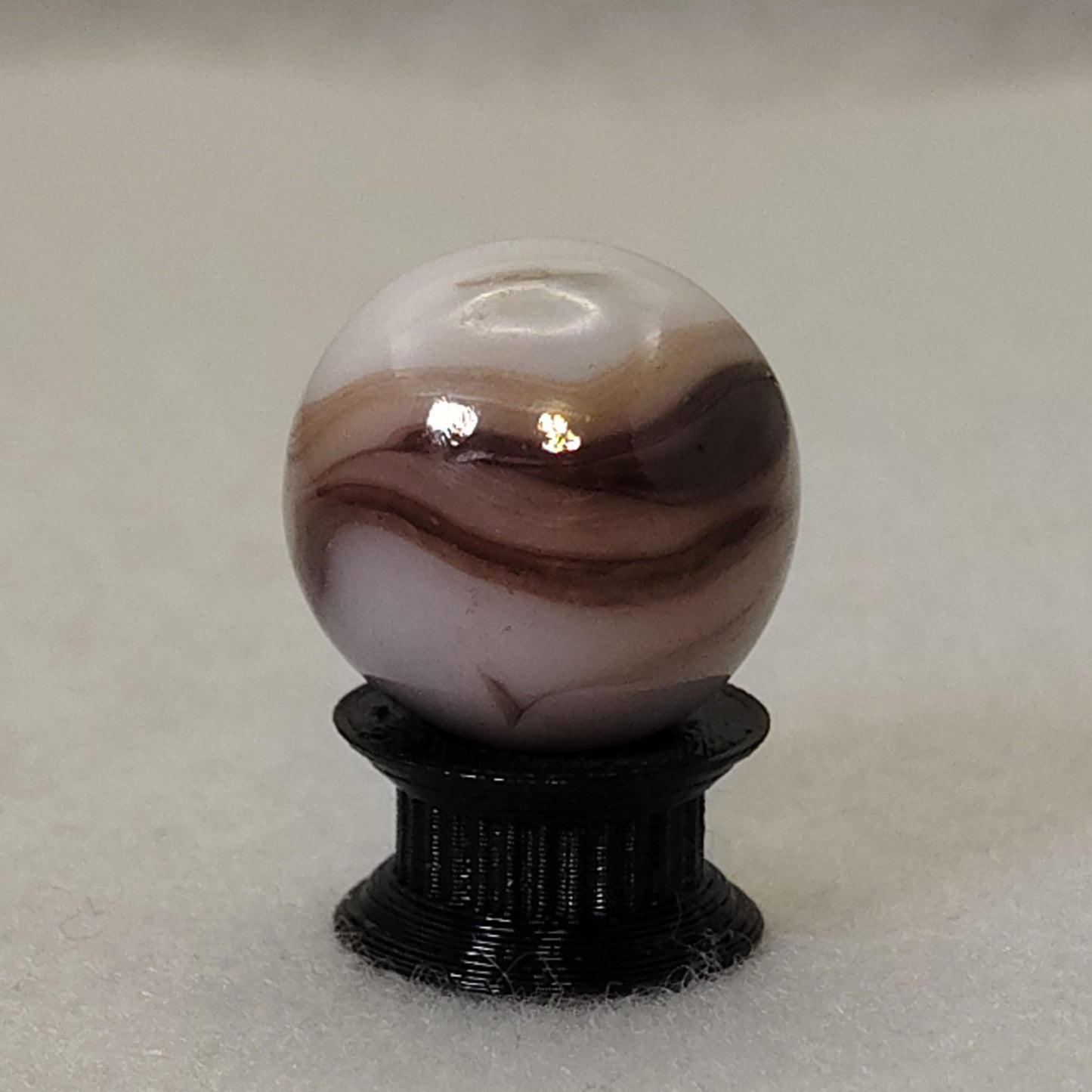3/4" Jabo Swirl Marble - Gold/Copper Lines on the surface NM+