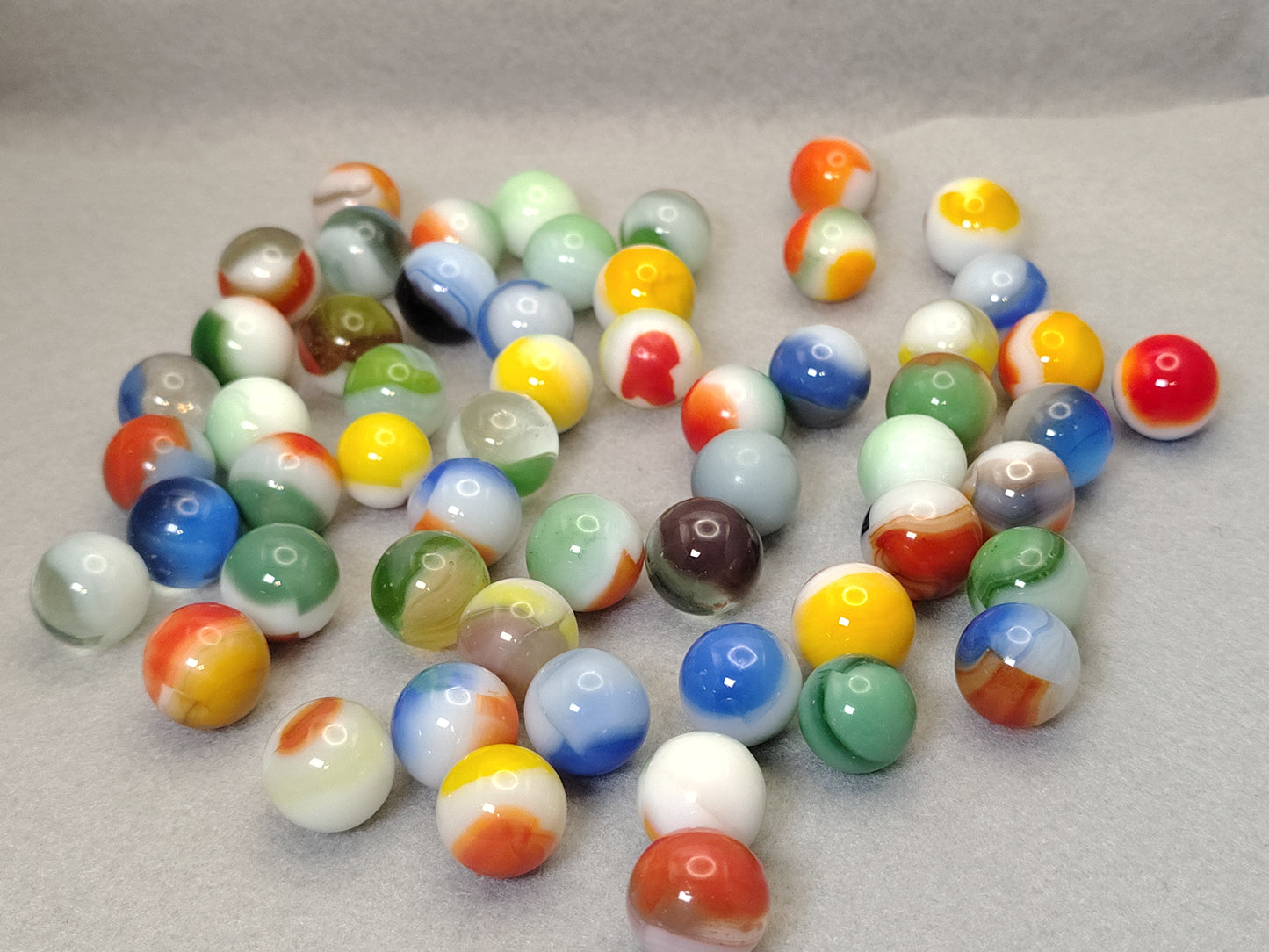 55 pack 5/8" Vitro Agate Marble Mix See description for names NM- to M