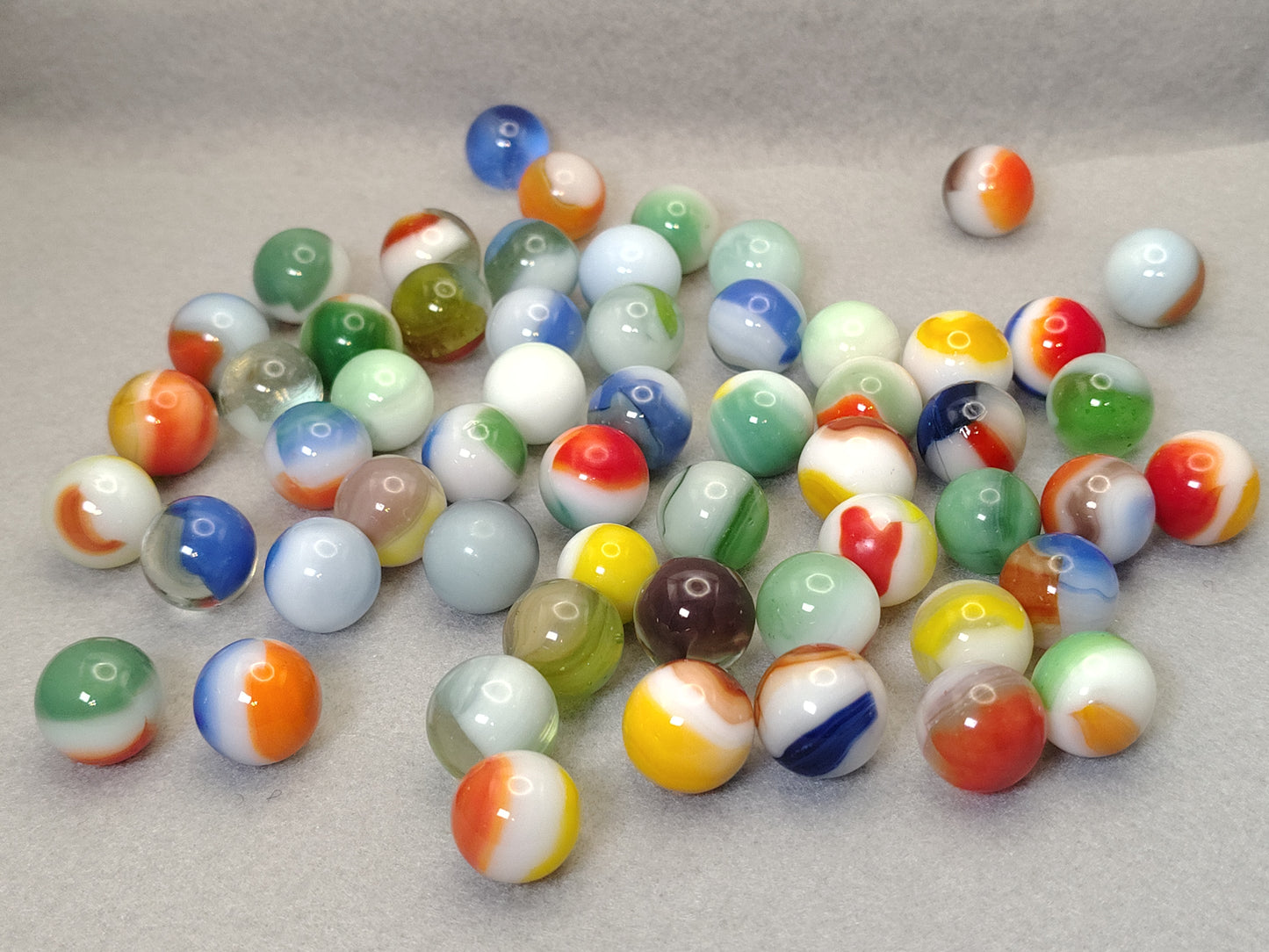 55 pack 5/8" Vitro Agate Marble Mix See description for names NM- to M