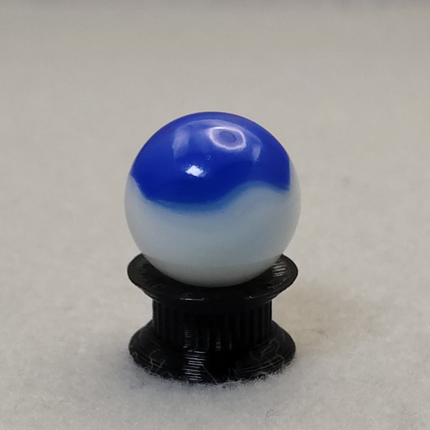 16mm Patch Marble Vitro? Akro? Blue White MINT