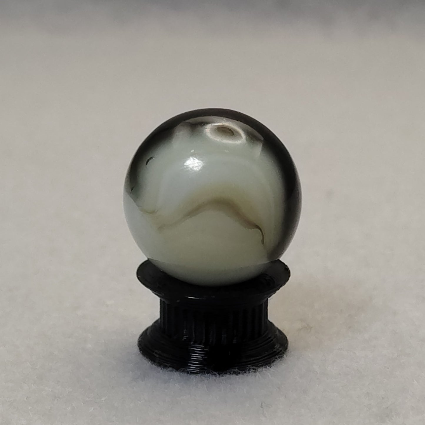 3/4" Patch Marble Vintage Brown White NM-