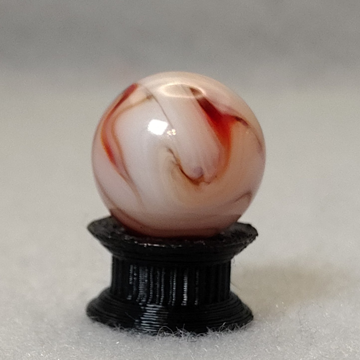 16mm Alley Agate Swirl Marble "strawberry shortcake"? NM-