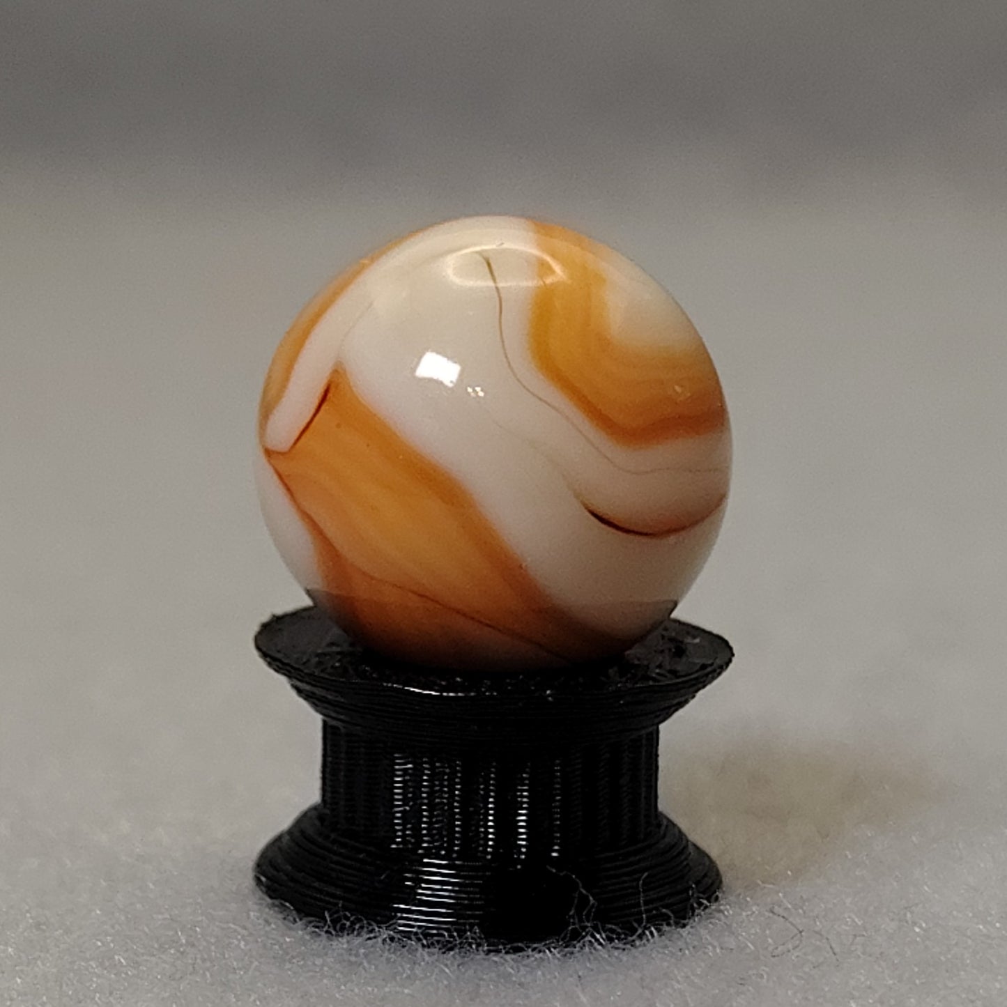 15.5mm Swirl marble Orange UV NM+