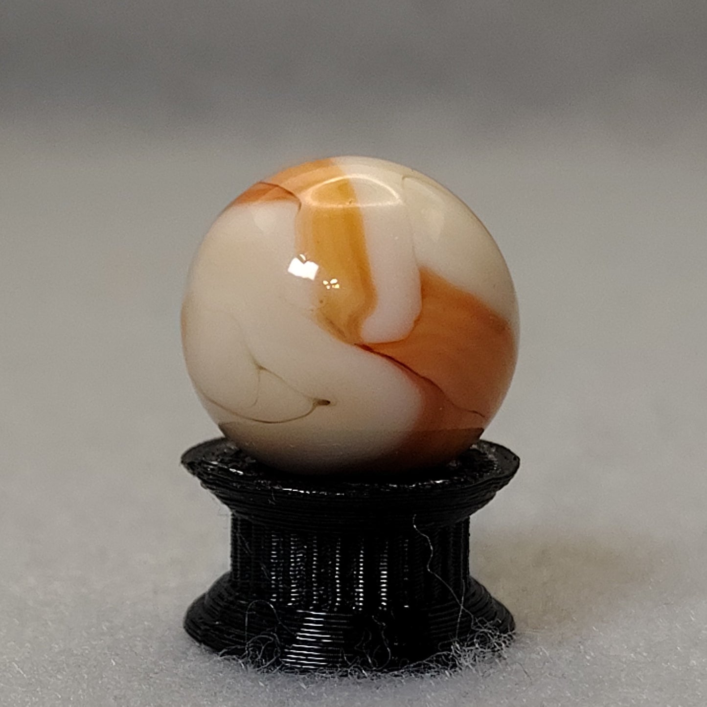 15.5mm Swirl marble Orange UV NM+