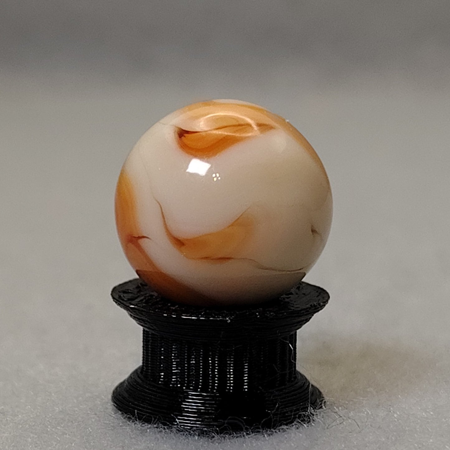 15.5mm Swirl marble Orange UV NM+