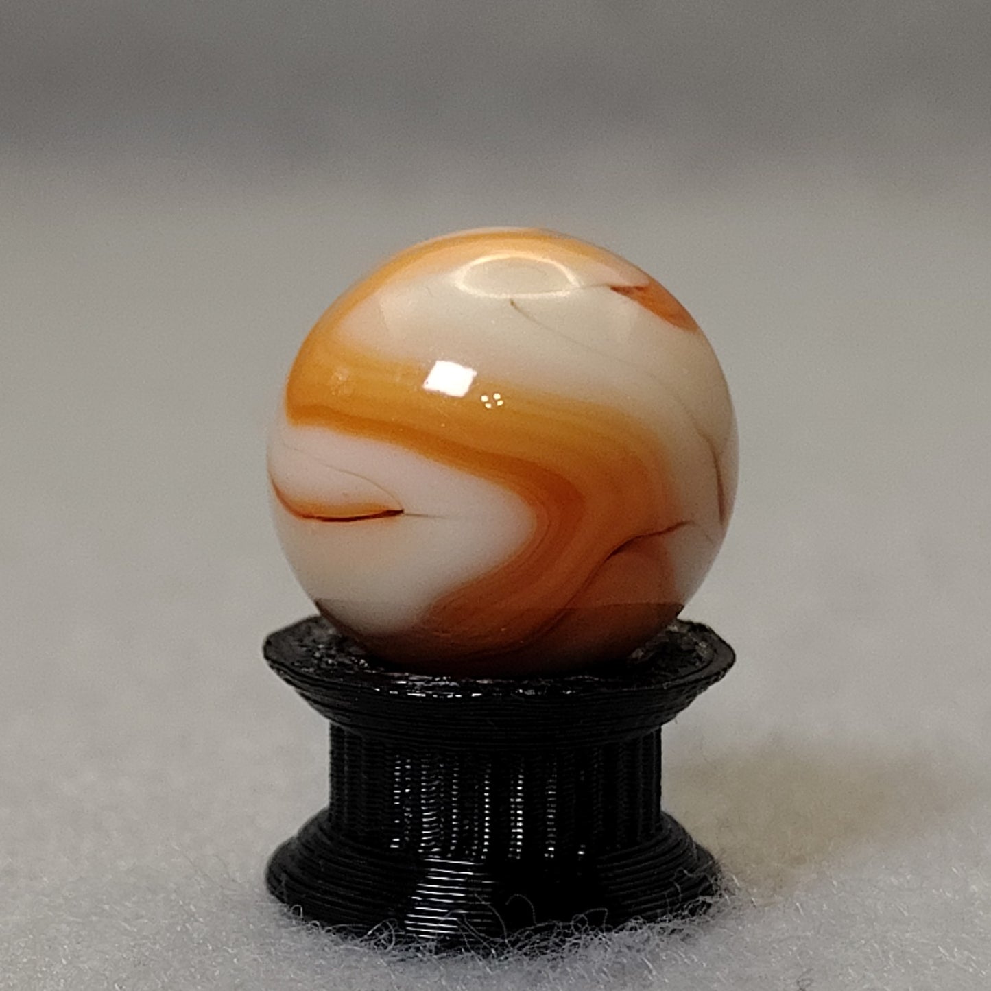 15.5mm Swirl marble Orange UV NM+