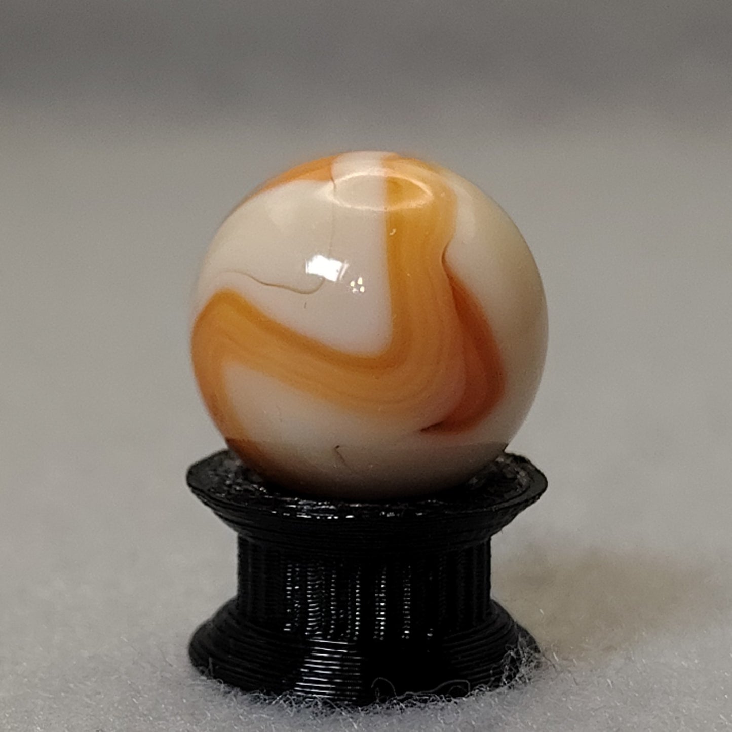 15.5mm Swirl marble Orange UV NM+
