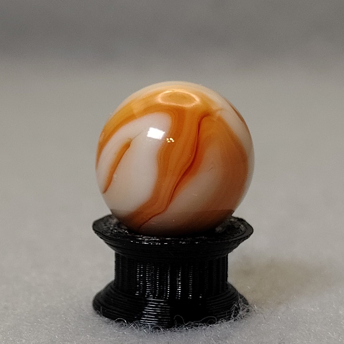 15.5mm Swirl marble Orange UV NM+