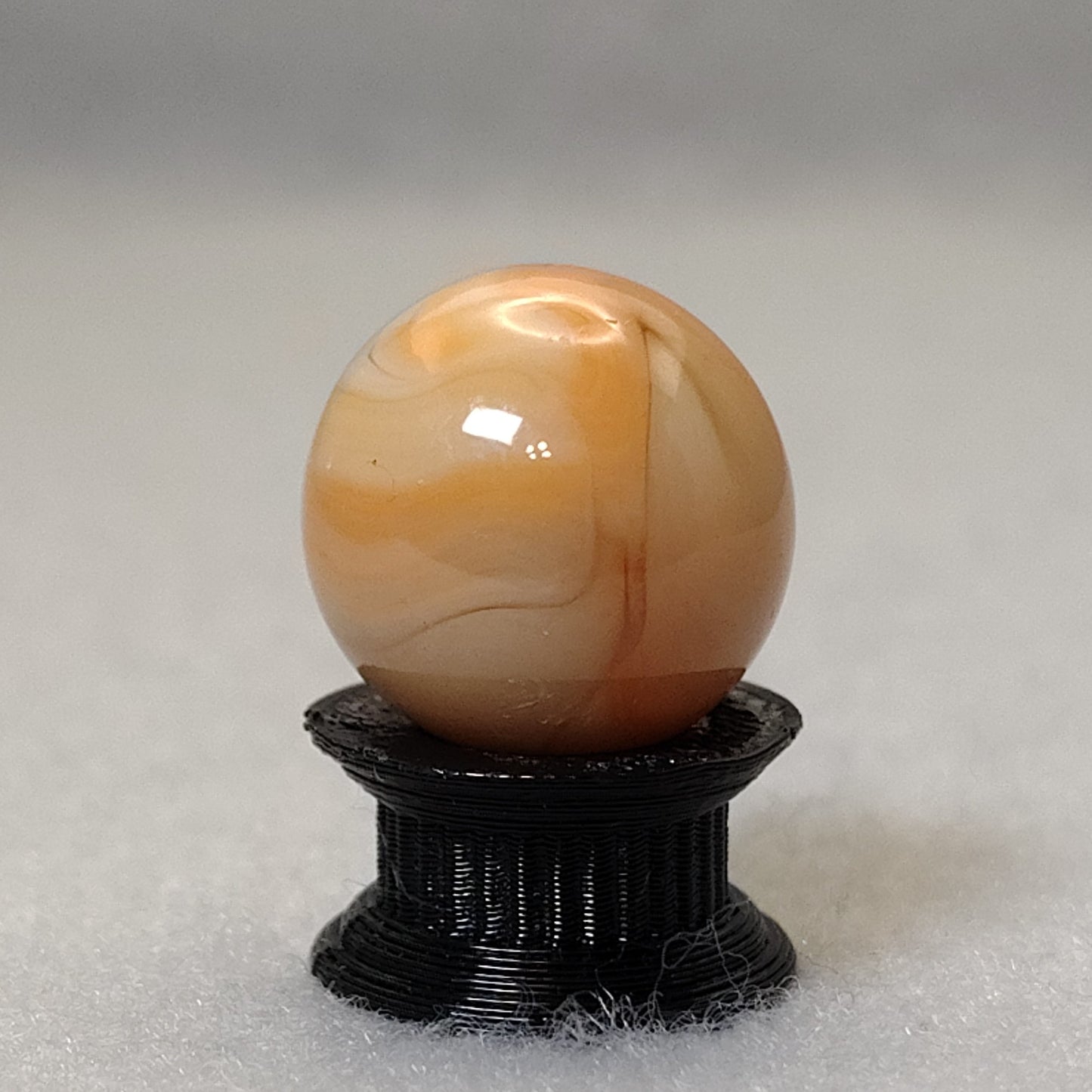 15.5mm Peach Swirl Marble NM CAC?