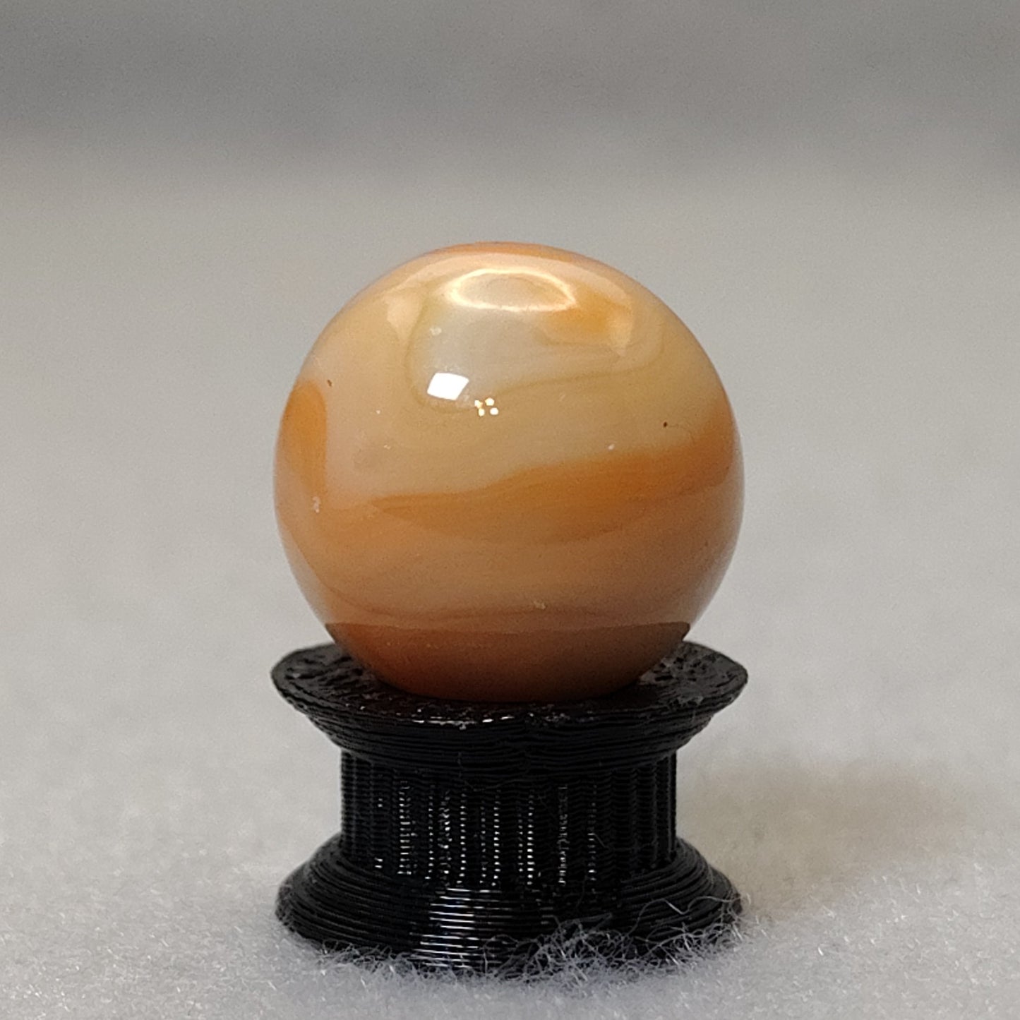 15.5mm Peach Swirl Marble NM CAC?