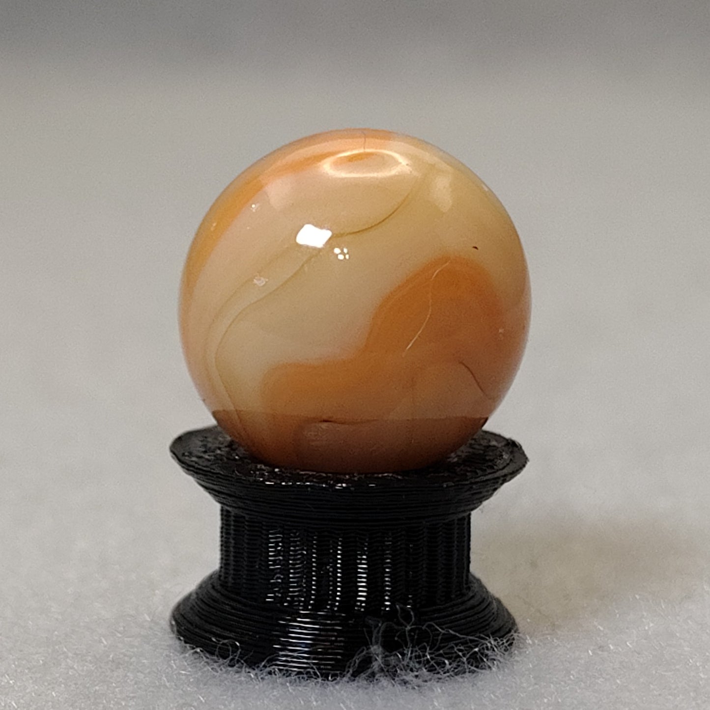 15.5mm Peach Swirl Marble NM CAC?