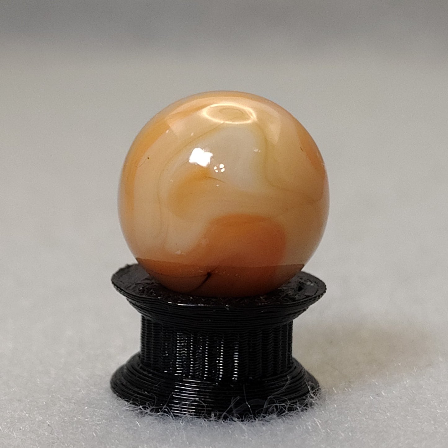 15.5mm Peach Swirl Marble NM CAC?