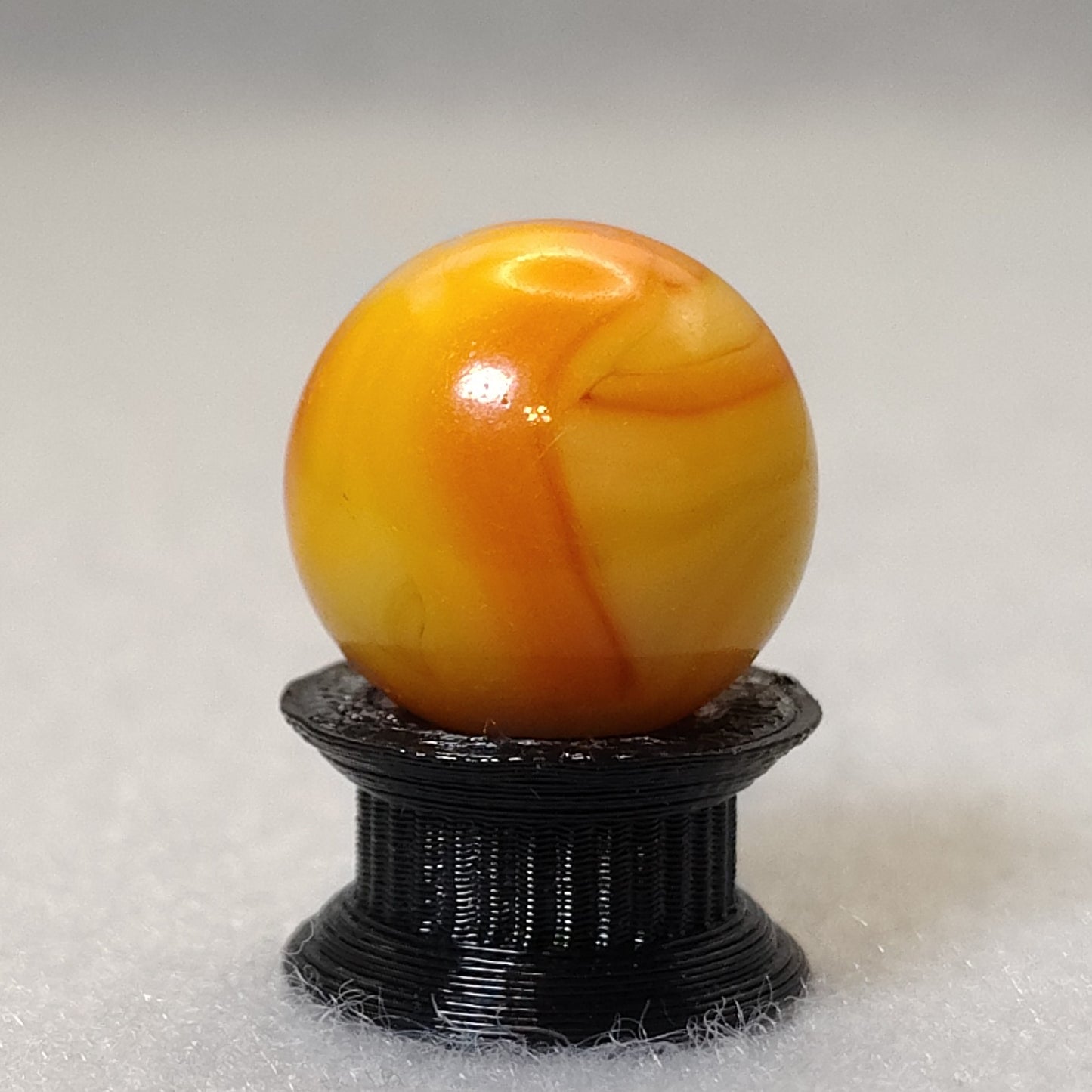 15.5mm Swirl Marble Orange & Yellow UV NM+