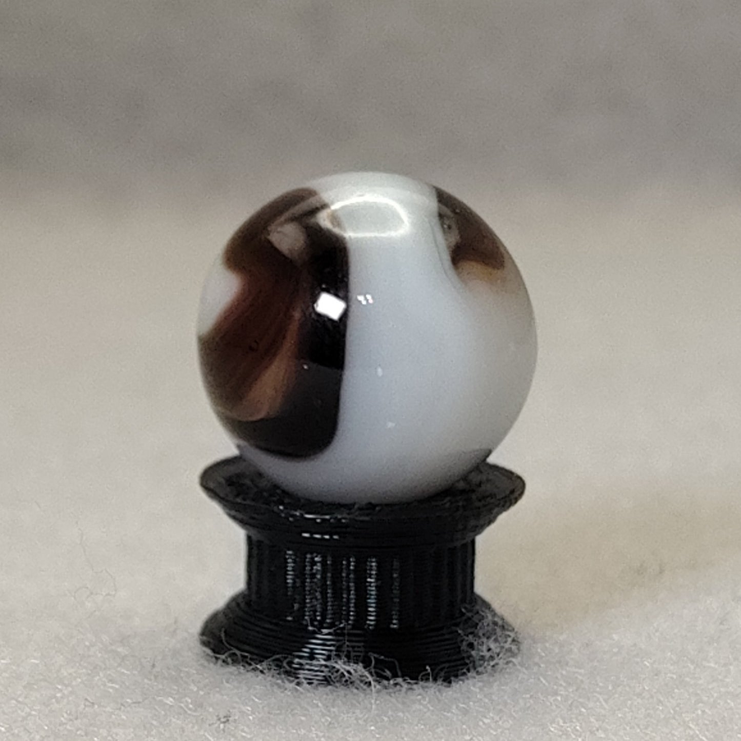 16mm Swirl marble Purple & White Champion? Ravenswood? NM+