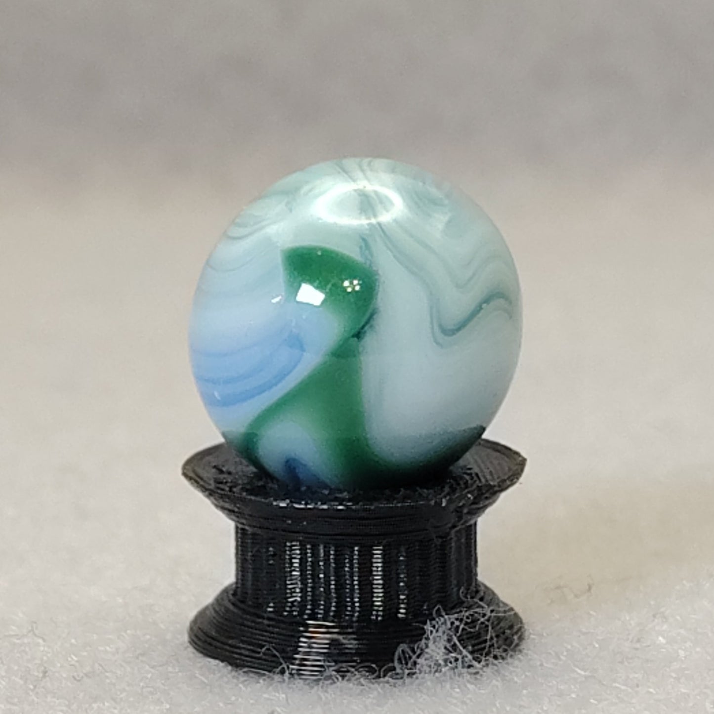 15.5mm CAC Swirl marble Blue Green White NM+