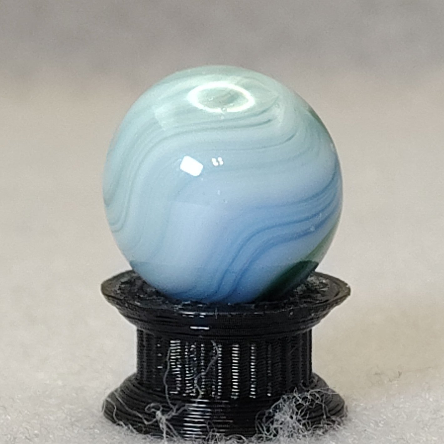 15.5mm CAC Swirl marble Blue Green White NM+