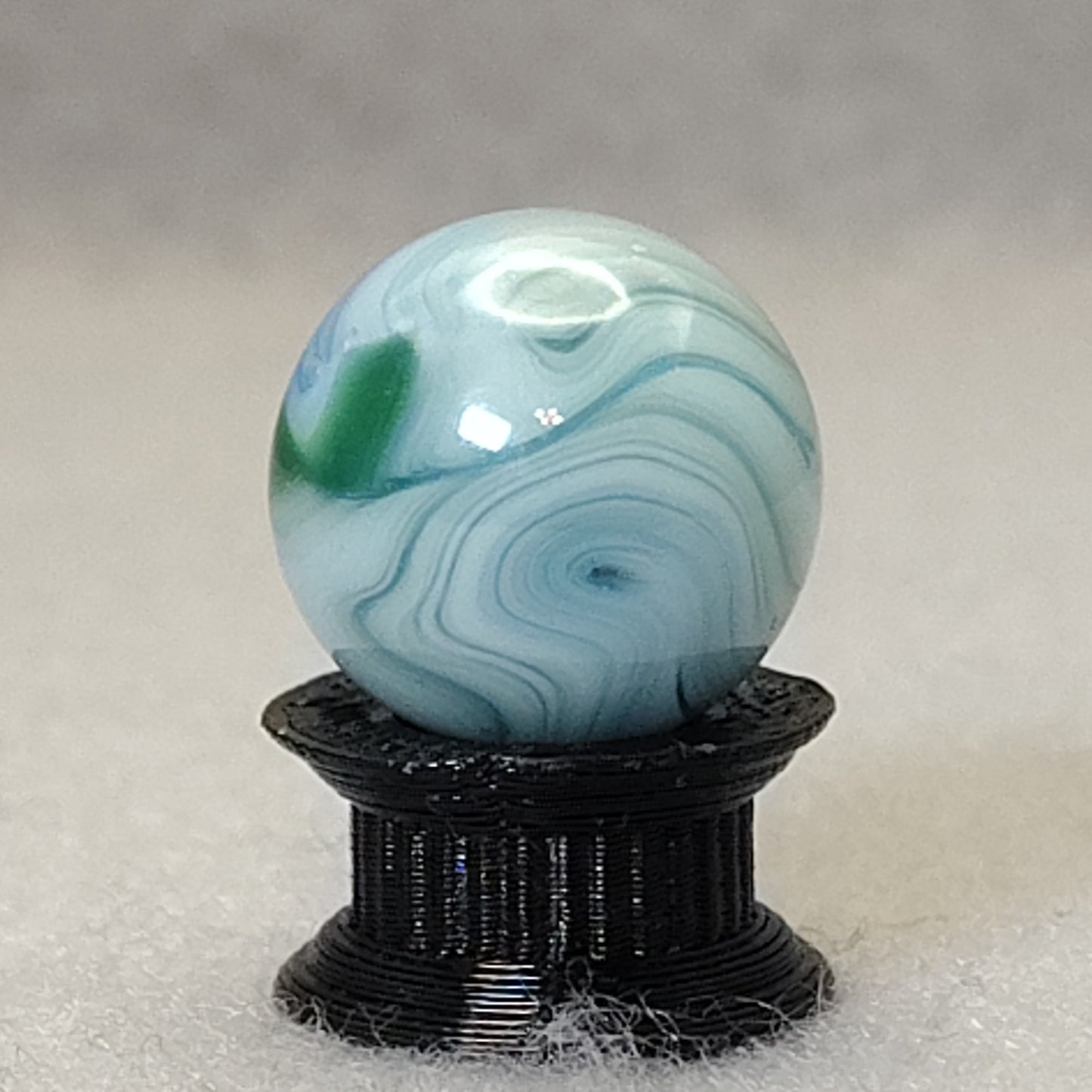 15.5mm CAC Swirl marble Blue Green White NM+