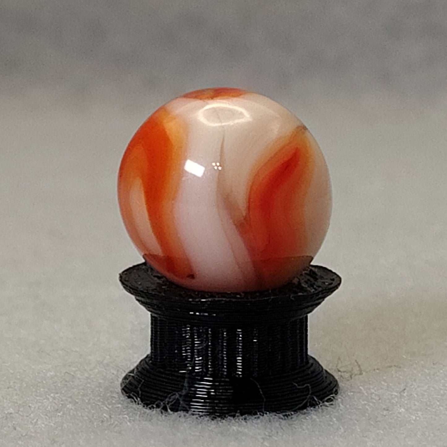 15mm Red & Cream Swirl marble champion? MINT