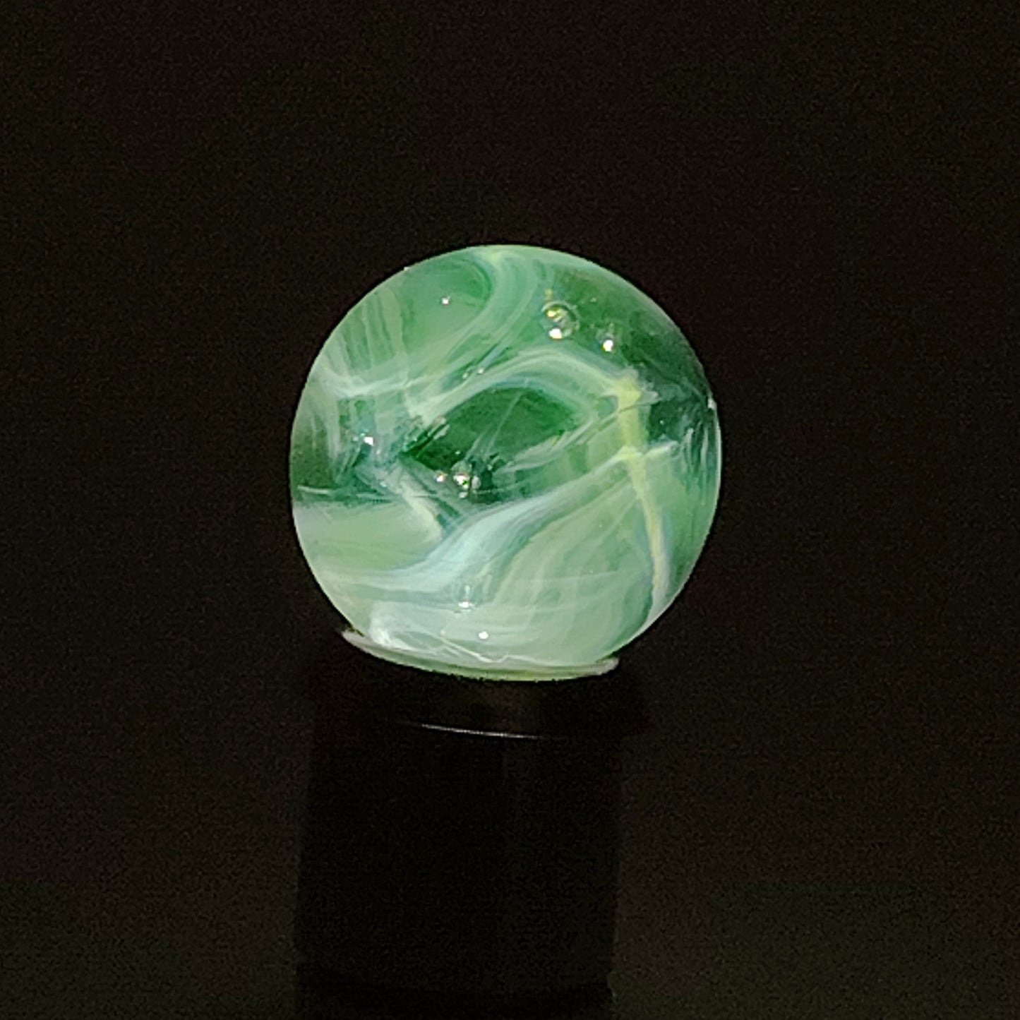 3 pack of Gorgeous Wire Pull Marbles MINT 14-15mm Blue/Green