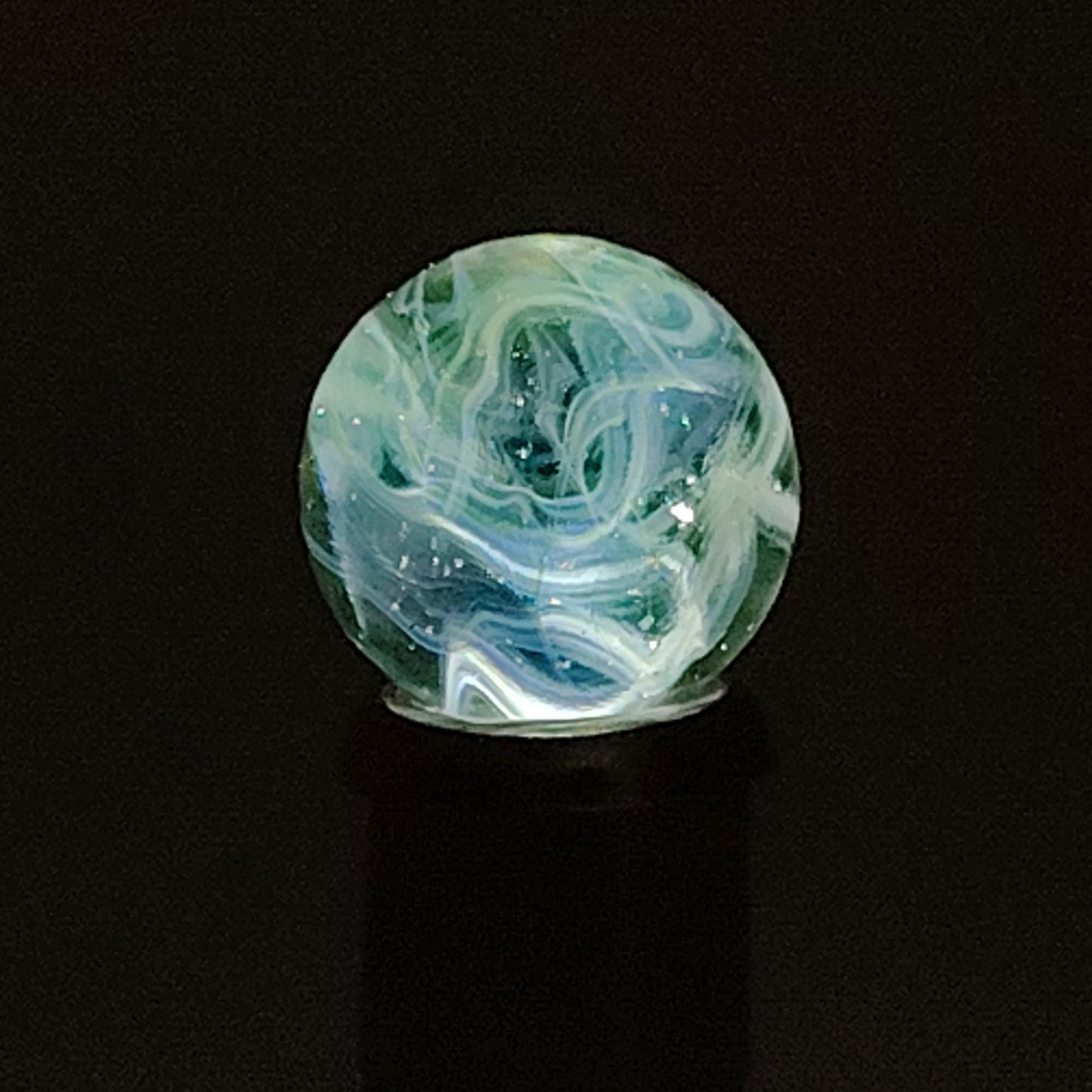 3 pack of Gorgeous Wire Pull Marbles MINT 14-15mm Blue/Green