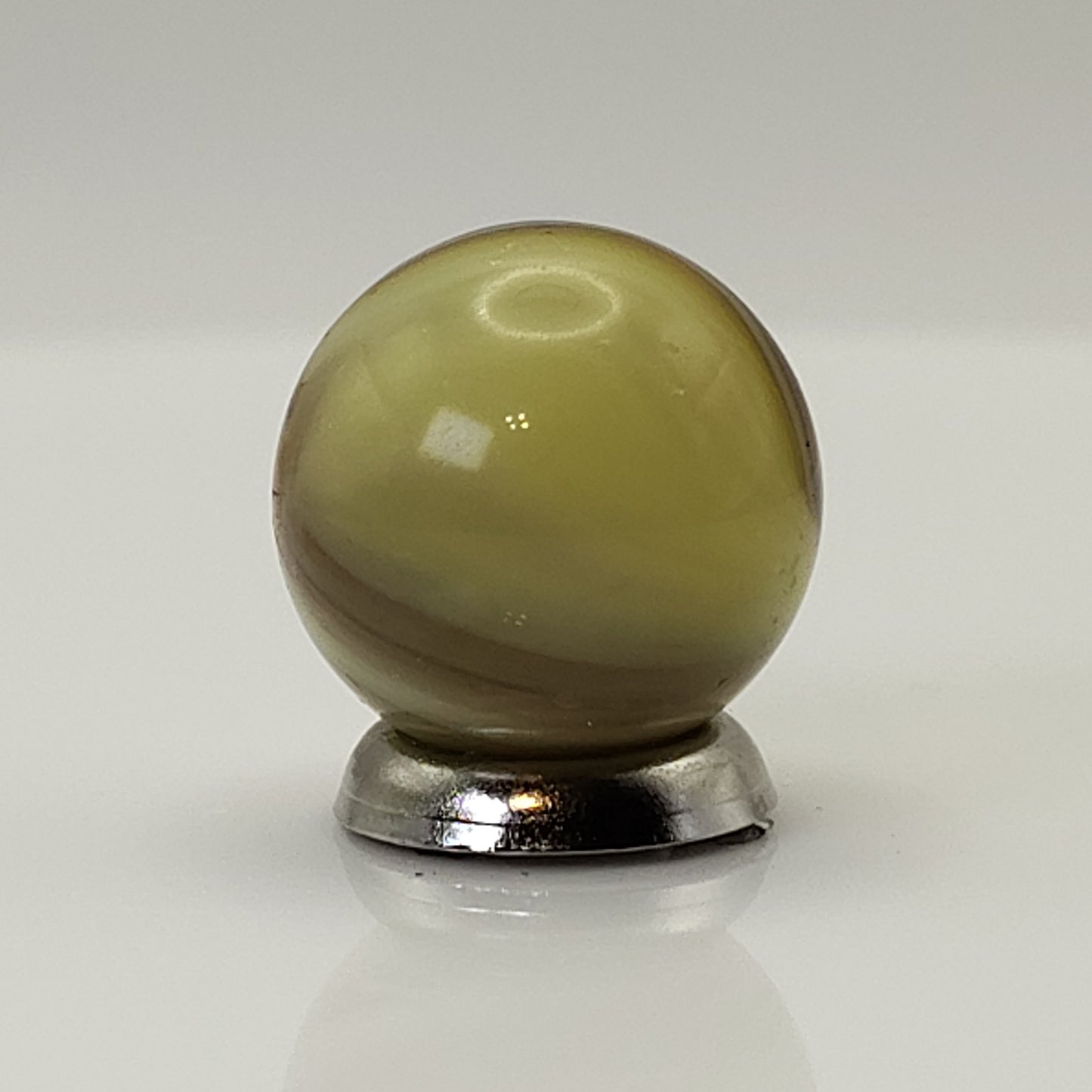 15.5mm Vintage Master Marble, Cloudy nice orange, yellow brown MINT