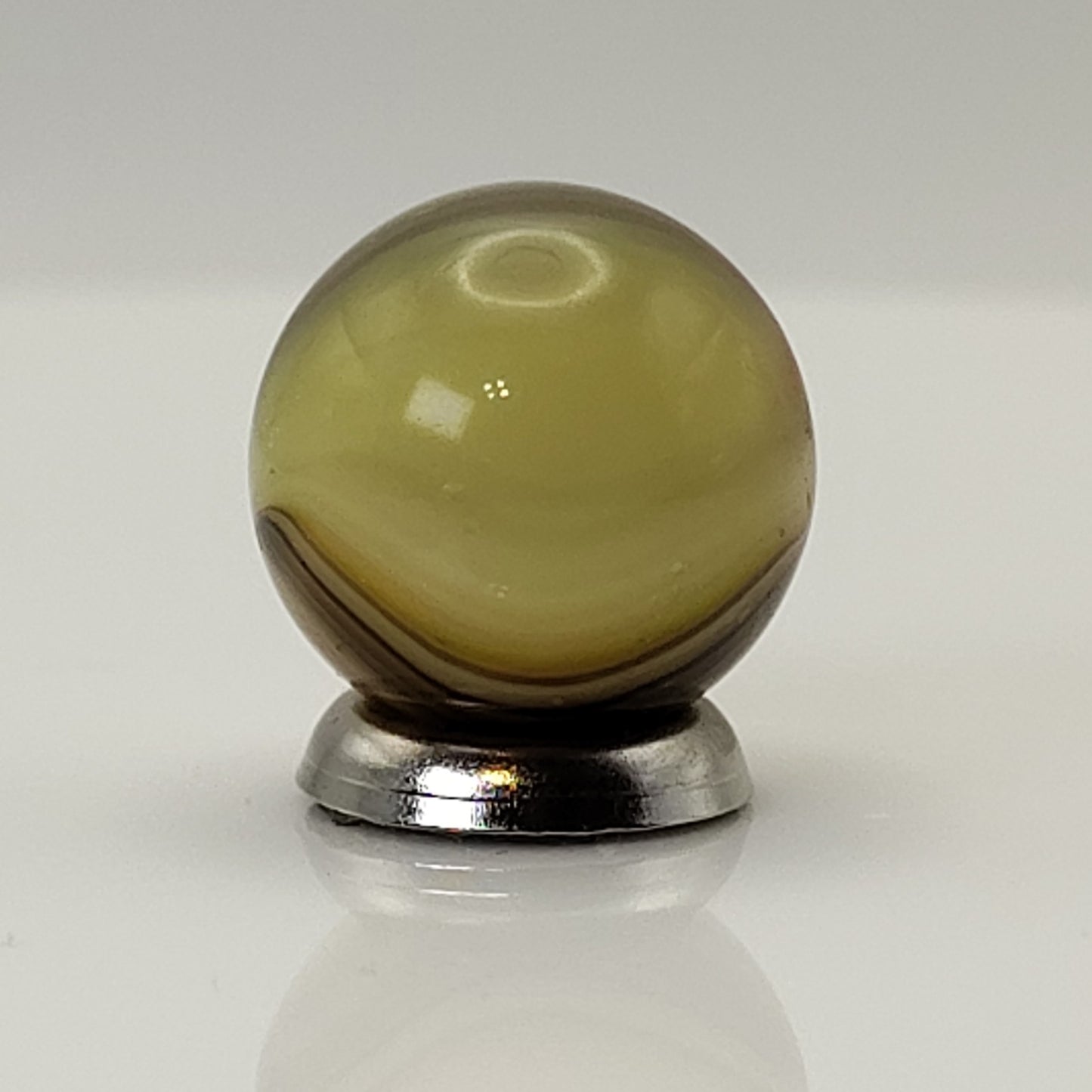 15.5mm Vintage Master Marble, Cloudy nice orange, yellow brown MINT