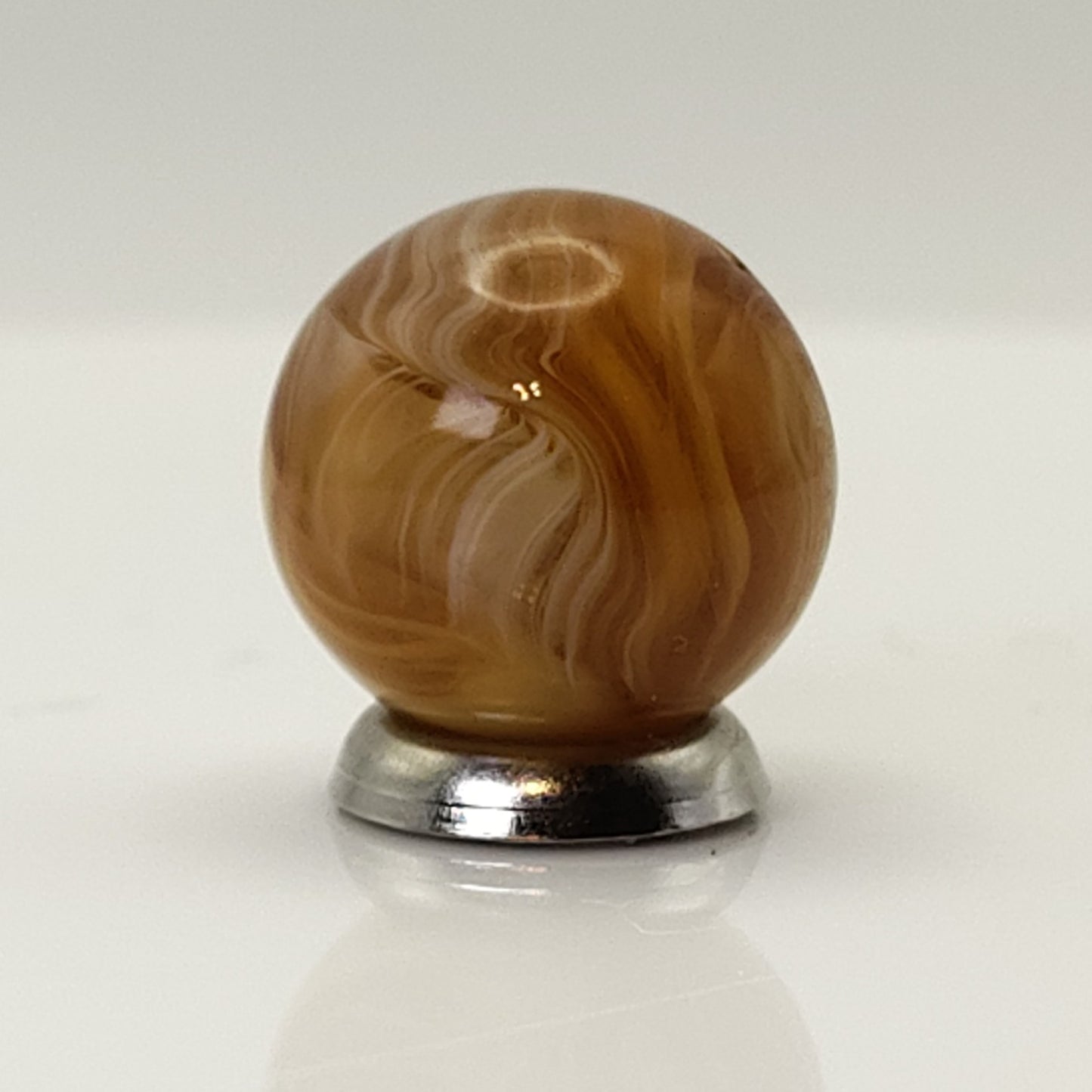 16mm Butterscotch Slag Marble (looks MFC) M-