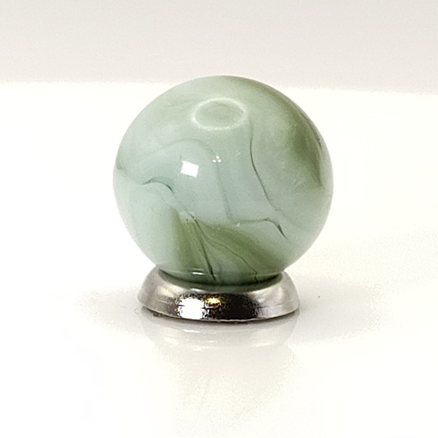 16.5mm Green & Cream Swirl Marble NM+