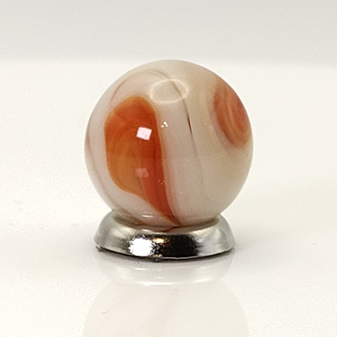 15mm Pink & Cream Swirl Marble MINT