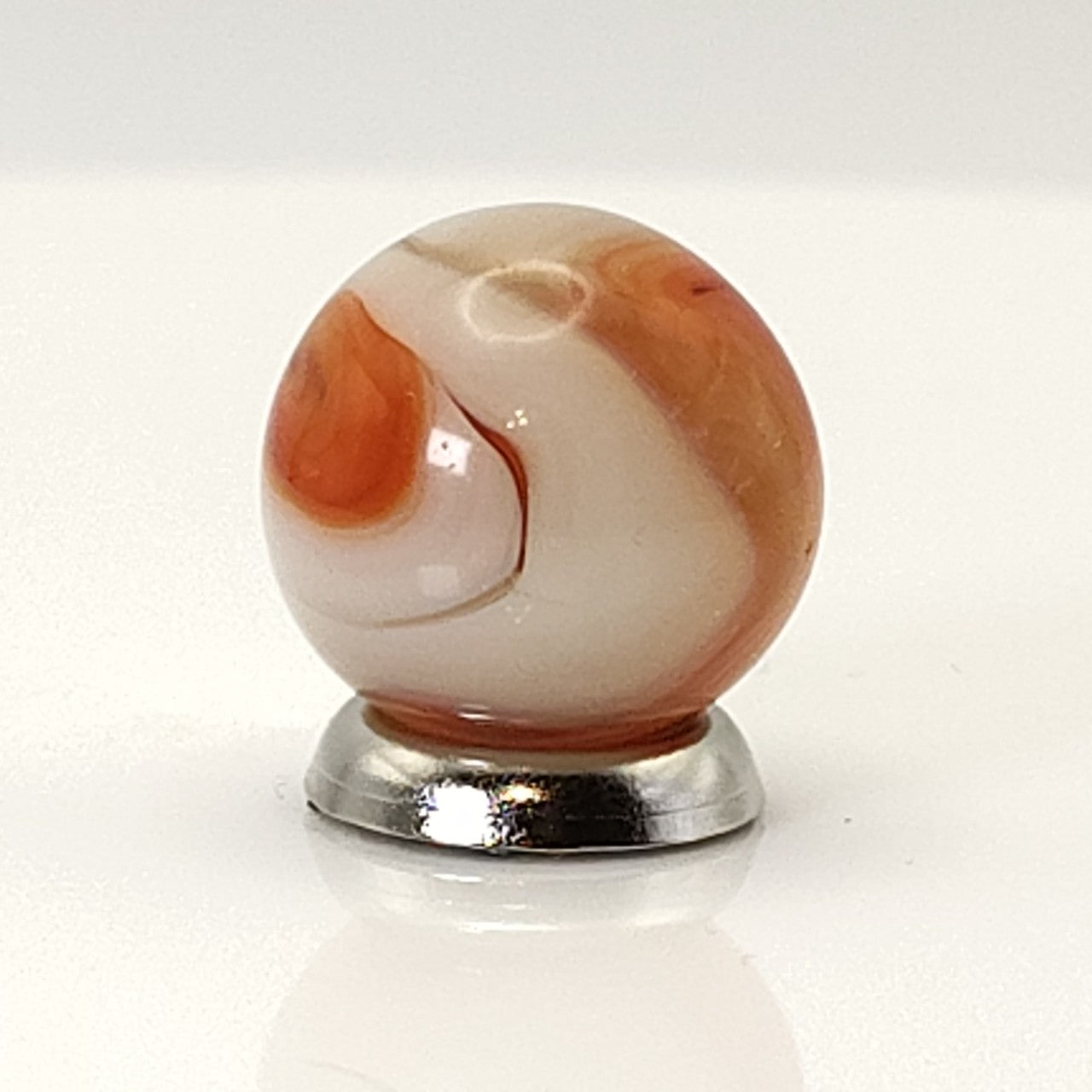 15mm Pink & Cream Swirl Marble MINT