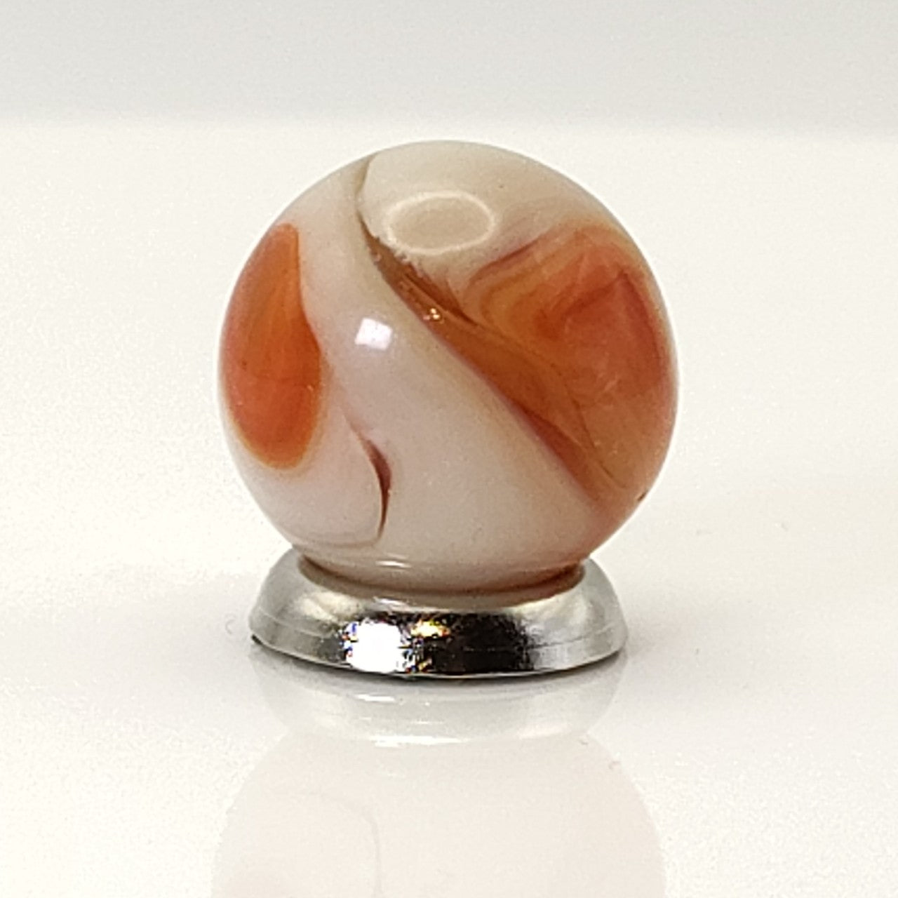 15mm Pink & Cream Swirl Marble MINT
