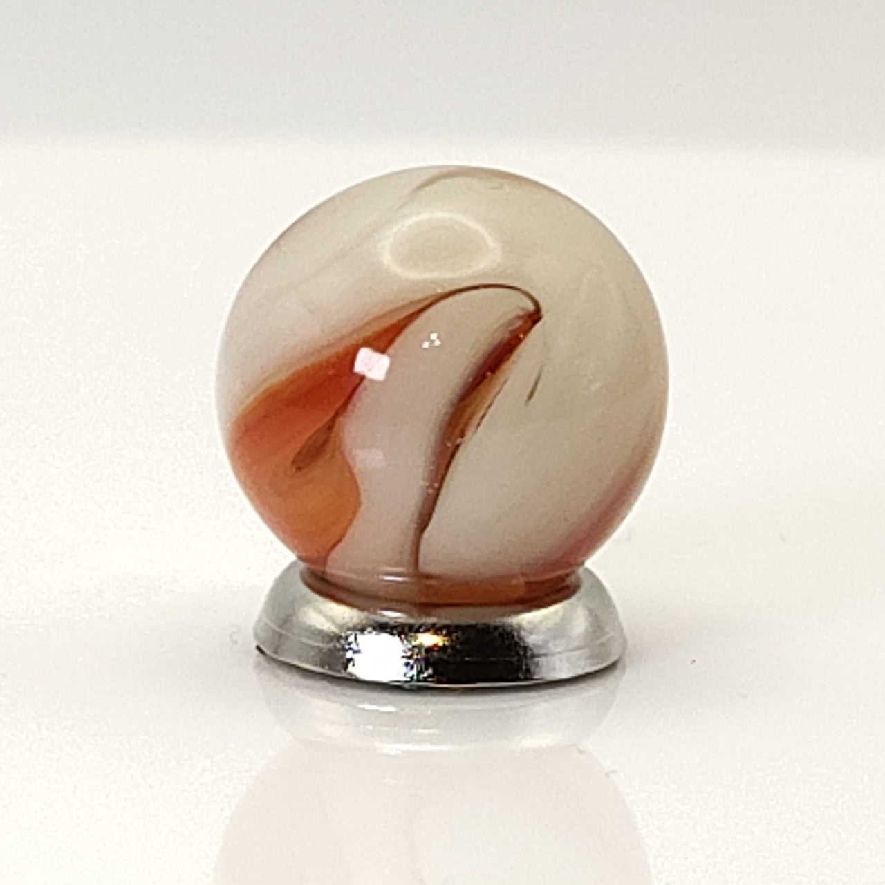 15mm Pink & Cream Swirl Marble MINT