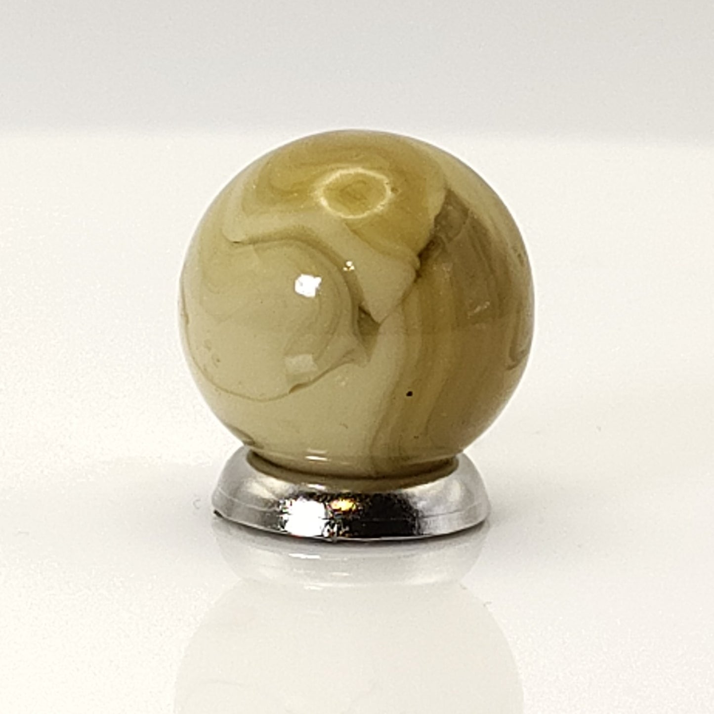 16mm Butterscotch & Tan Swirl Marble Gorgeous NM+
