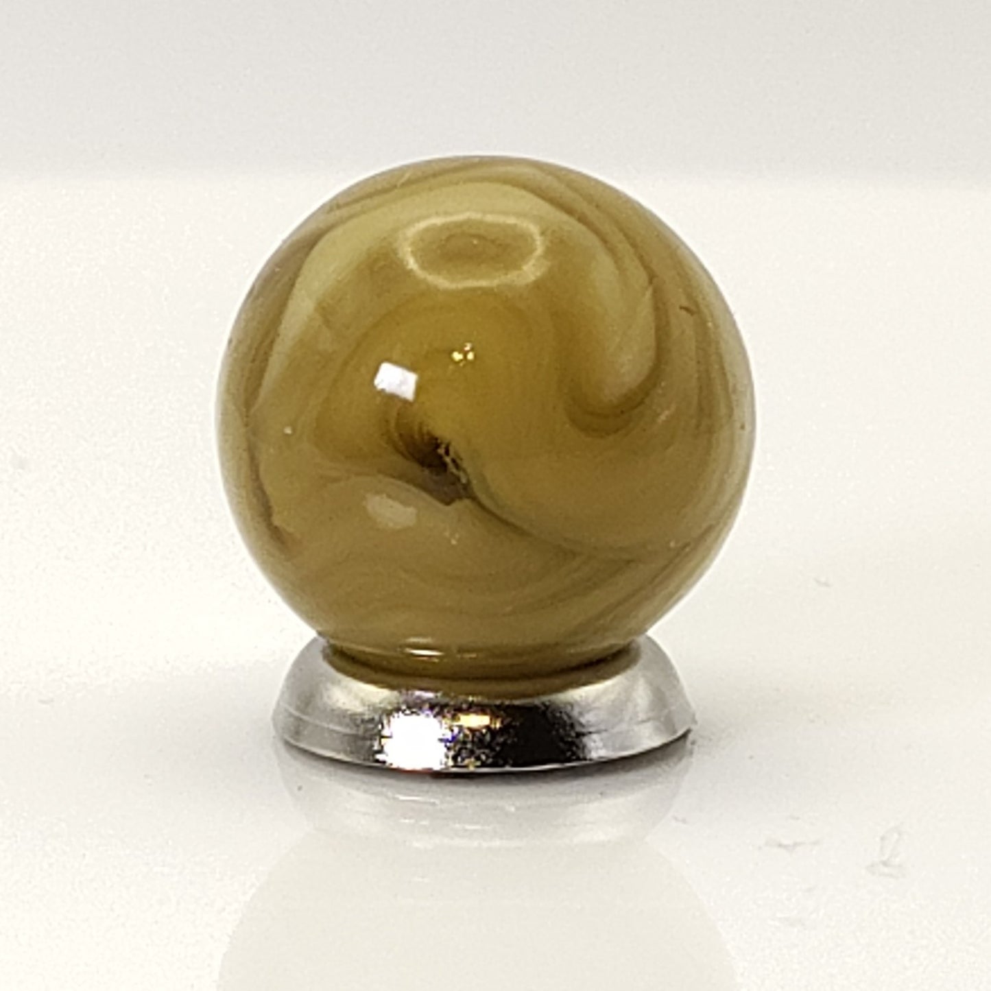 16mm Butterscotch & Tan Swirl Marble Gorgeous NM+