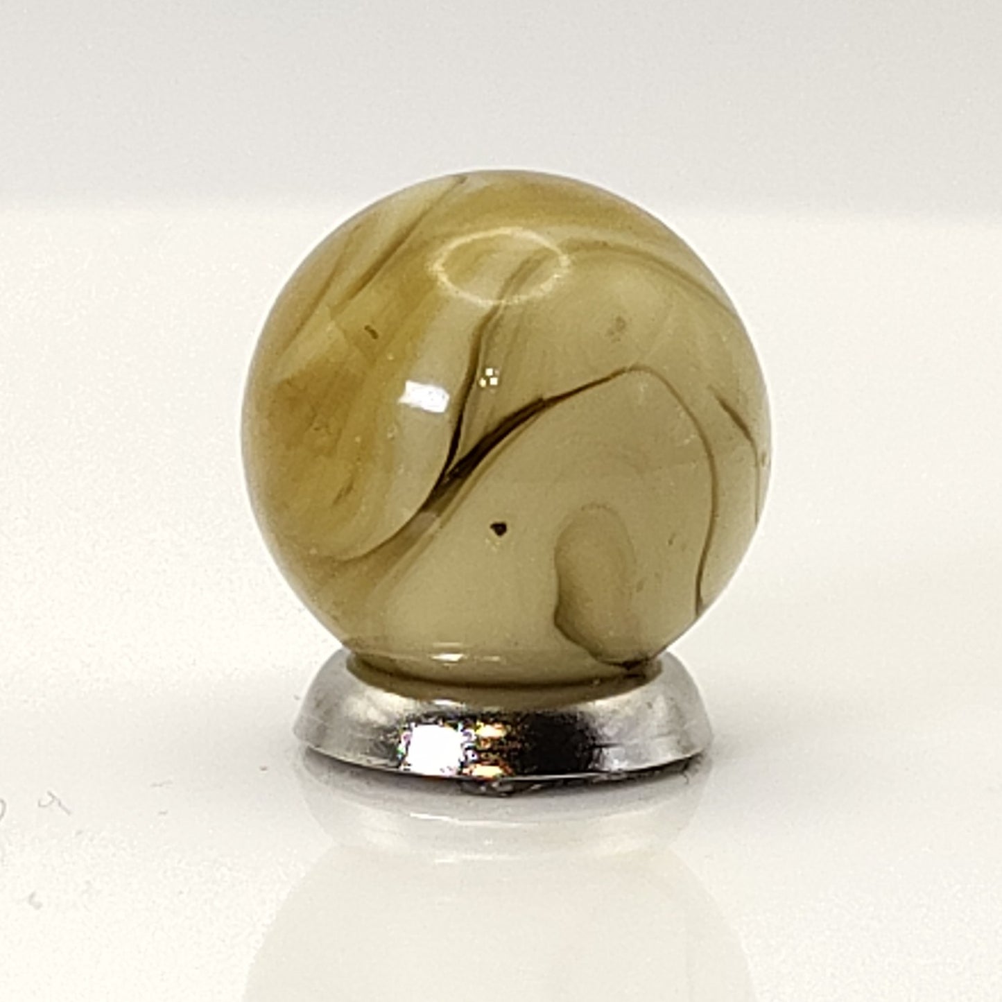 16mm Butterscotch & Tan Swirl Marble Gorgeous NM+