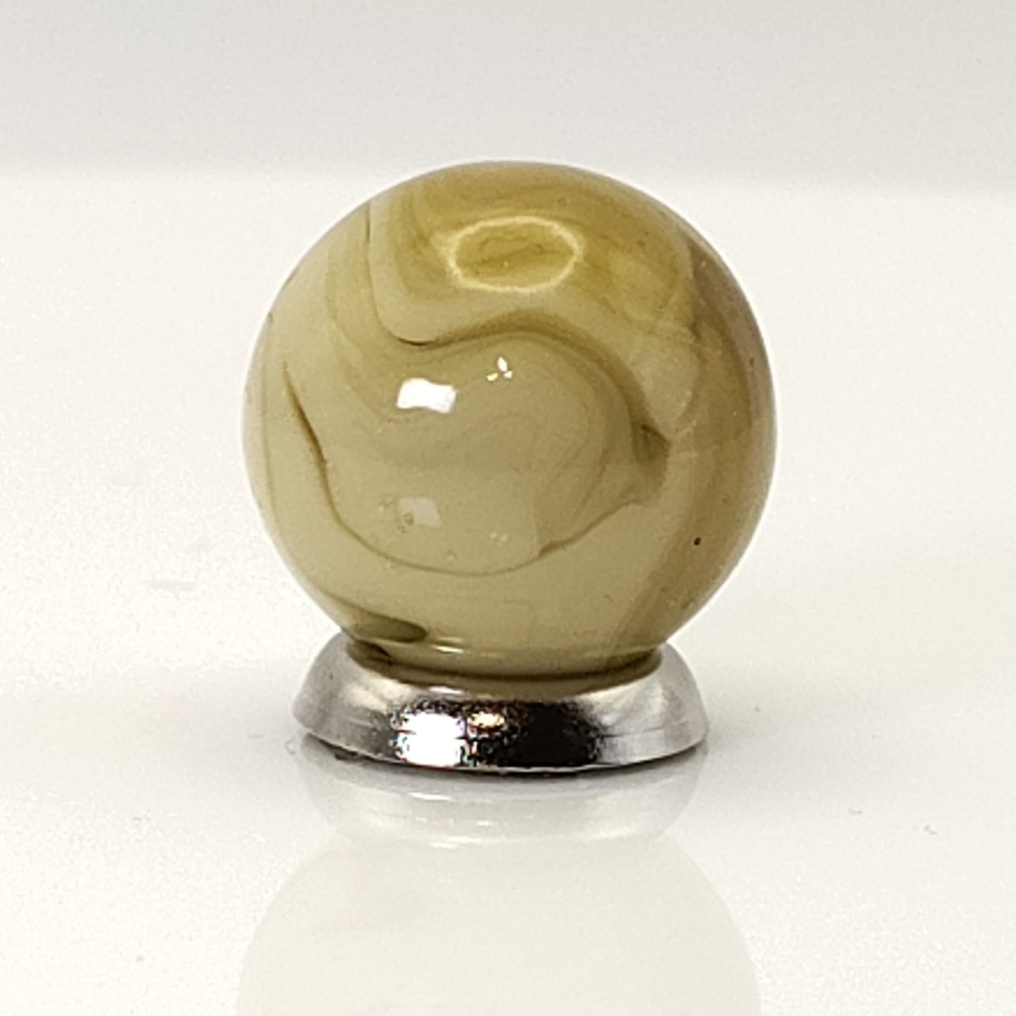 16mm Butterscotch & Tan Swirl Marble Gorgeous NM+